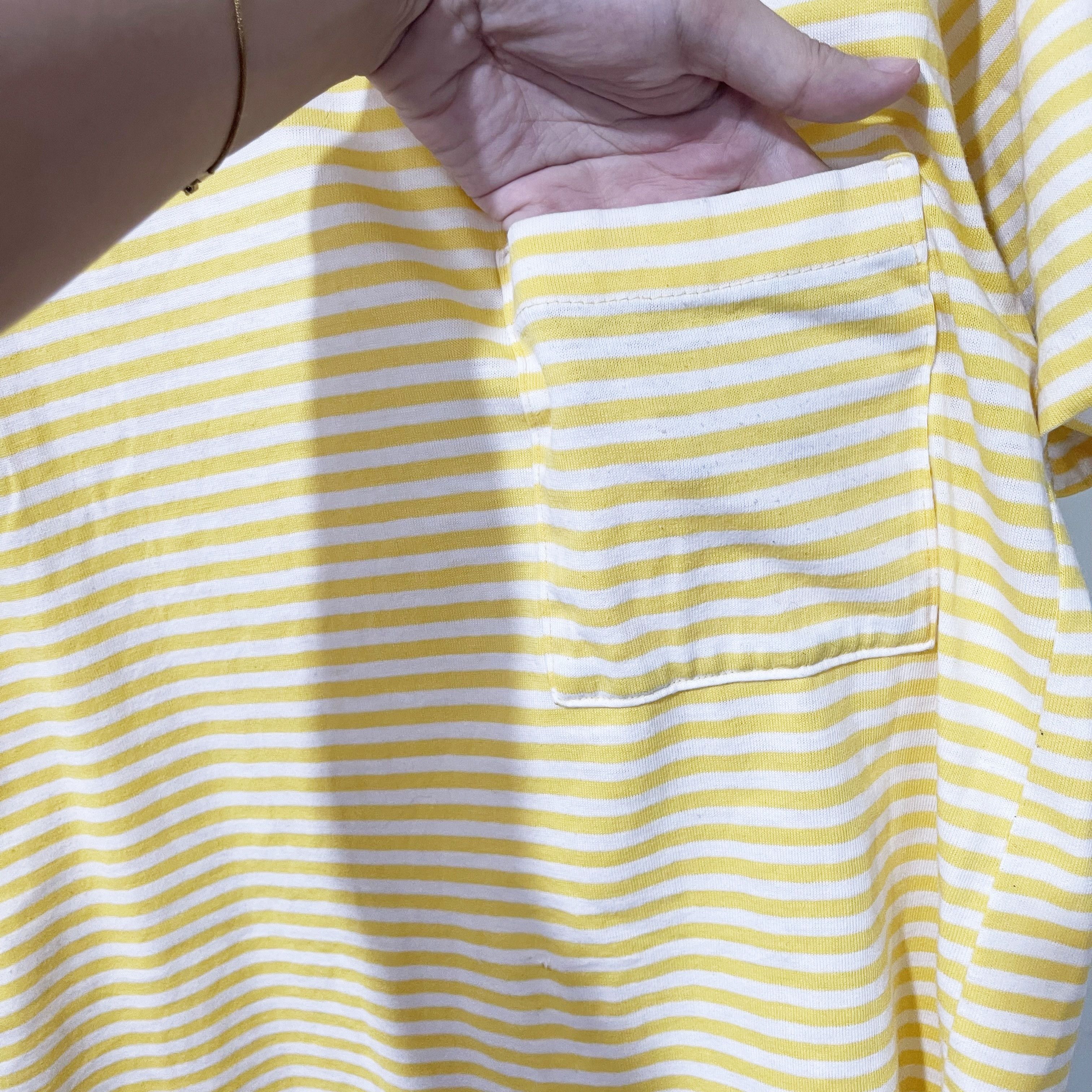 Vintage Vintage 90s Striped Pocket Tee Size US S / EU 44-46 / 1 - 2 Thumbnail
