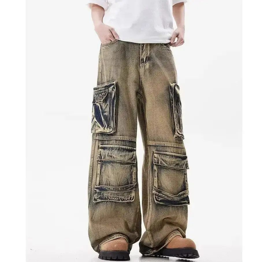 Japanese Brand Loose casual multi pocket jeans Size US 32 / EU 48 - 4 Thumbnail