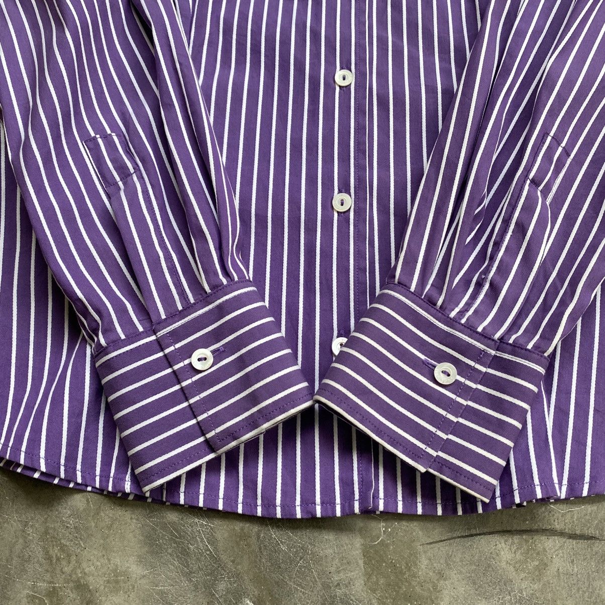 Loro Piana Loro Piana Stripe Purpel Button Ups Shirt Size S / US 4 / IT 40 - 6 Thumbnail
