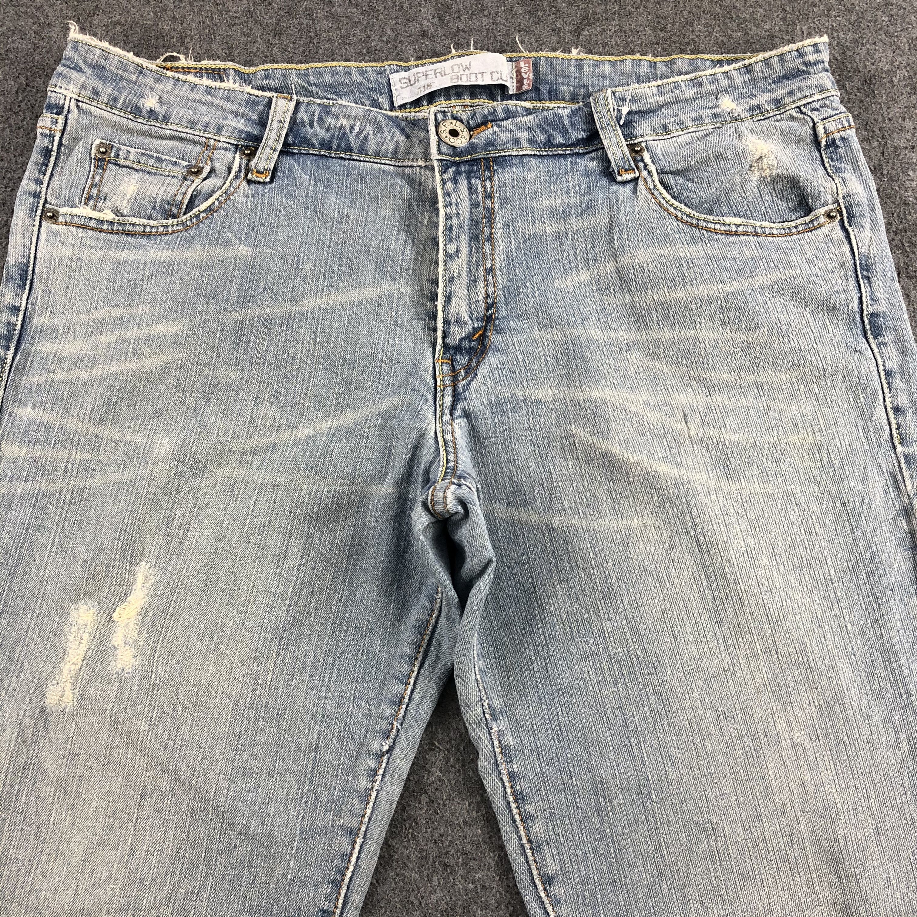 Levi's Vintage Light Wash Levis 518 Jeans-J1670 Size US 39 - 3 Thumbnail