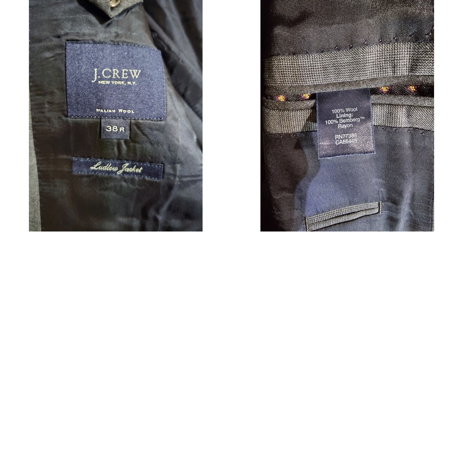 J.Crew J. Crew Blazer Ludlow Single-Breasted Two-Button Notch Lapel 38R Gray Wool Merino 100% Loro Piana Super 150s Classic Mens Shirt? Size 38R - 8 Thumbnail
