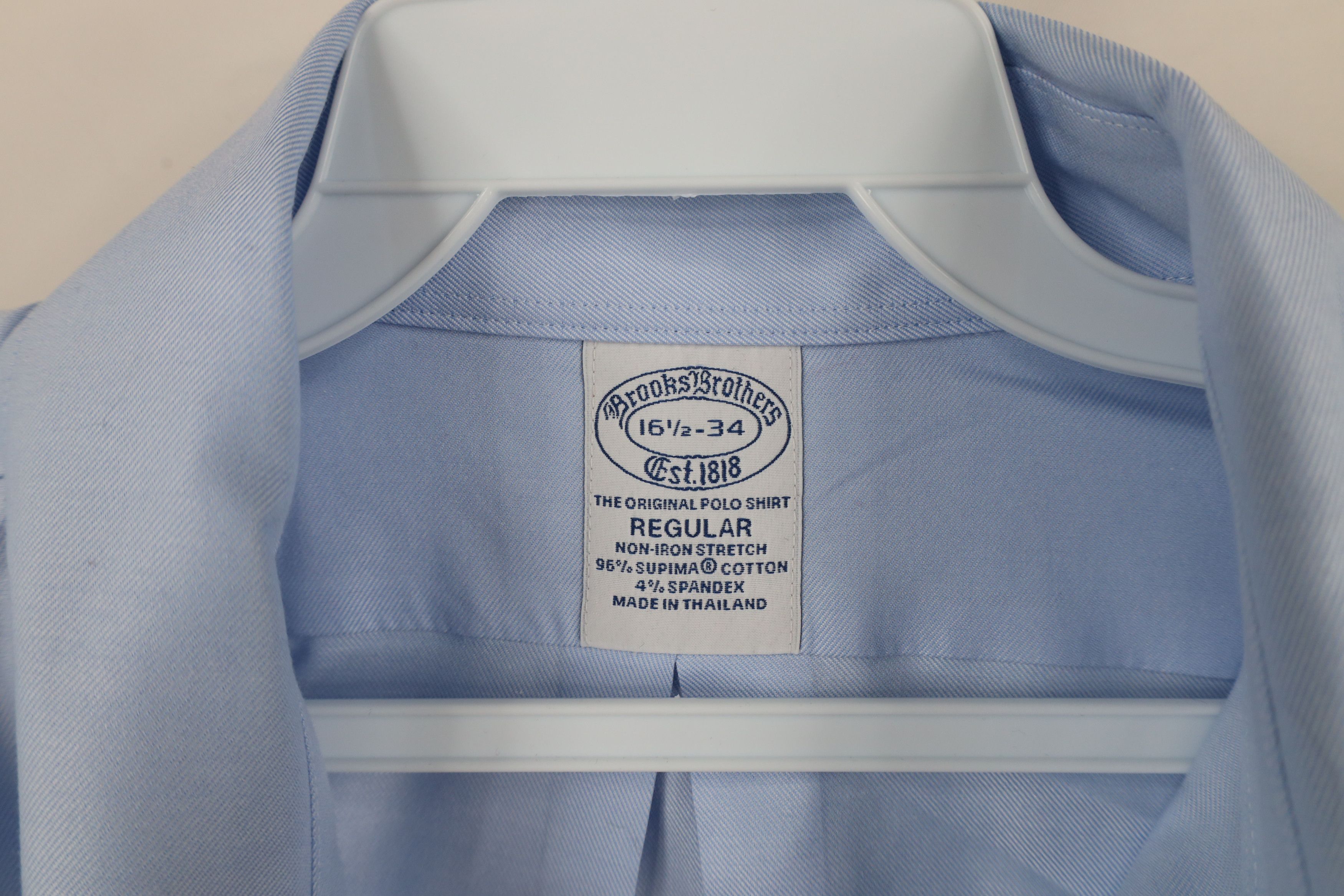 Brooks Brothers × Vintage Vintage 90s Brooks Brothers Button Down Shirt OCBD Blue Size US M / EU 48-50 / 2 - 6 Thumbnail