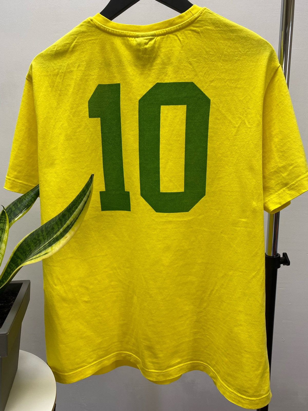 Other × Vintage Brazil 10 Pele Toffs Football Soccer Jersey Retro Remake Size US L / EU 52-54 / 3 - 16 Thumbnail