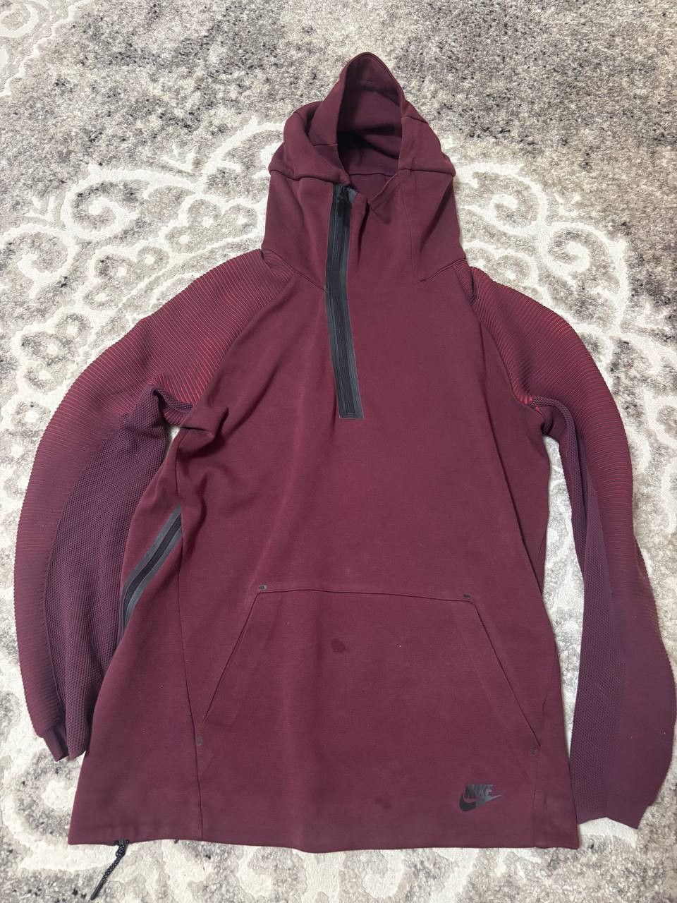 Nike Nike Tech Fleece Half Zip Hoodie Burgundy Men’s Size M Size US M / EU 48-50 / 2 - 10 Thumbnail