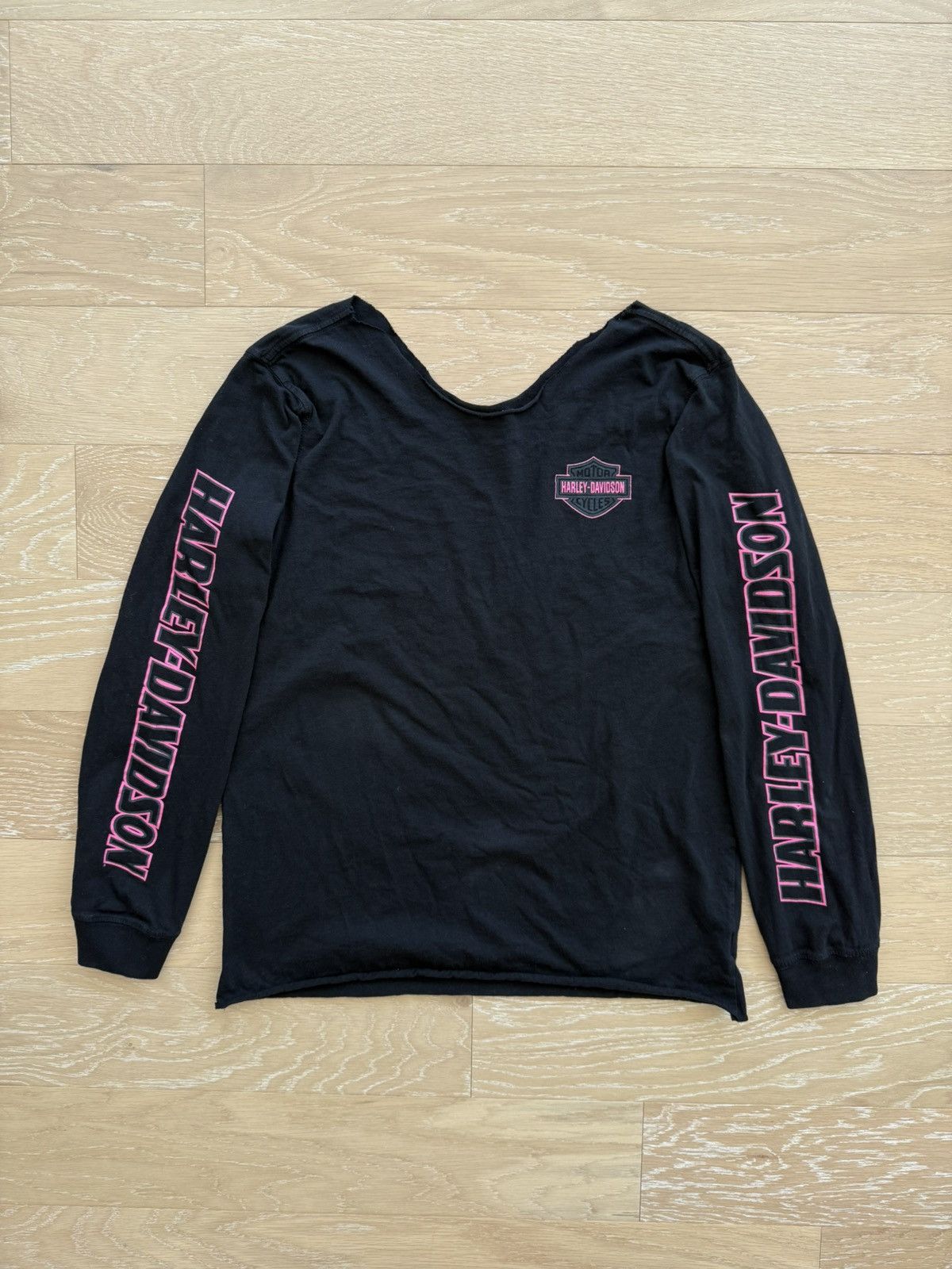 Harley Davidson Y2K Harley Davidson Motorcycles cropped women long sleeve Size L / US 10 / IT 46 - 1 Thumbnail