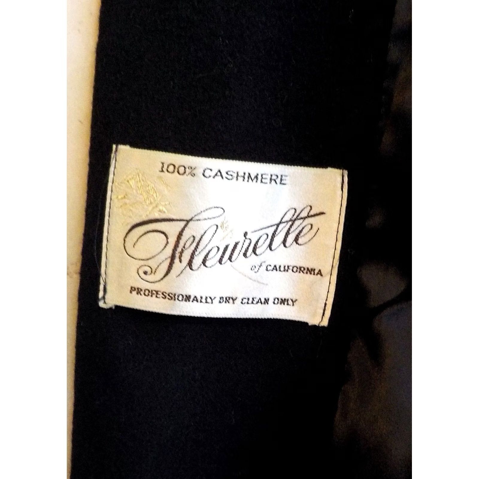 I. Magnin VINTAGE Fleurette of California I. Magnin Cashmere Overcoat Black Size:10 Womens Coat Medium? Size L / US 10 / IT 46 - 6 Thumbnail