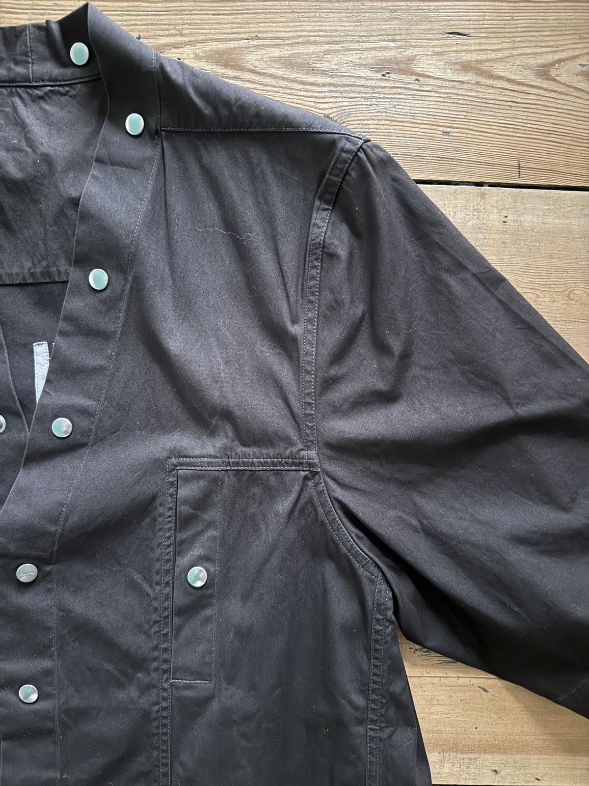 Rick Owens Performa SL Larry Shirt in cotton poplin Size US M / EU 48-50 / 2 - 2 Thumbnail