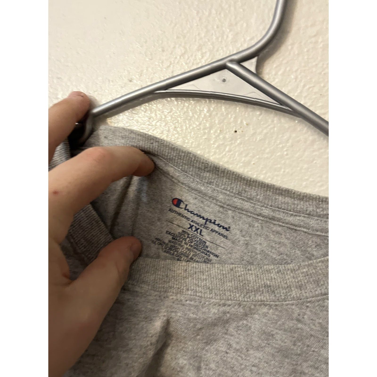 Champion Champion Men's T-Shirt XXL Gray - William Paterson Champion Shirt Mens XXL Gray Size US XXL / EU 58 / 5 - 4 Thumbnail