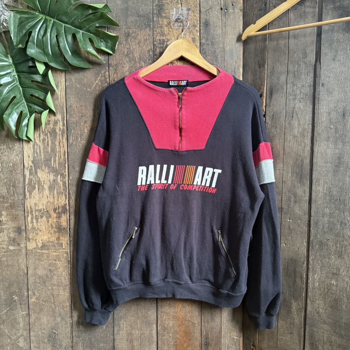 Other Vintage Ralliart Halfzipper Sweatshirt Size US M / EU 48-50 / 2 - 1 Thumbnail
