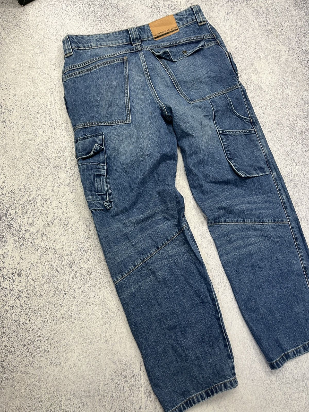Stewart & Strauss Vintage Engelbert Strauss Workwear Denim Cargo Pants Rare Size US 36 / EU 52 - 11 Thumbnail
