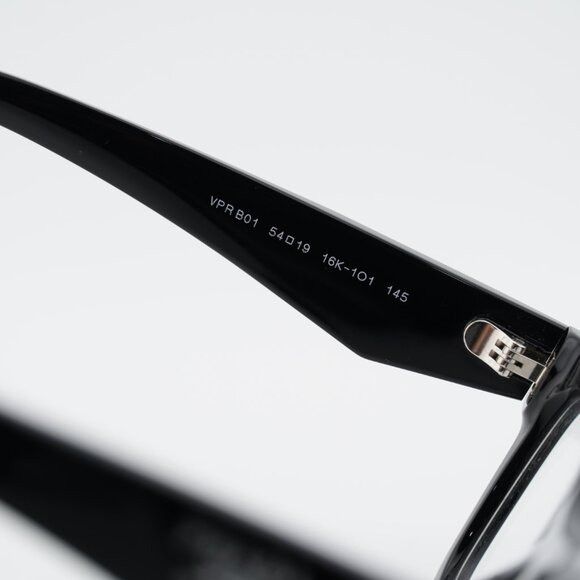 Prada Prada PRB01V 16K1O1 Eyeglasses Shiny Black 54mm Cat Eye Size ONE SIZE - 6 Thumbnail
