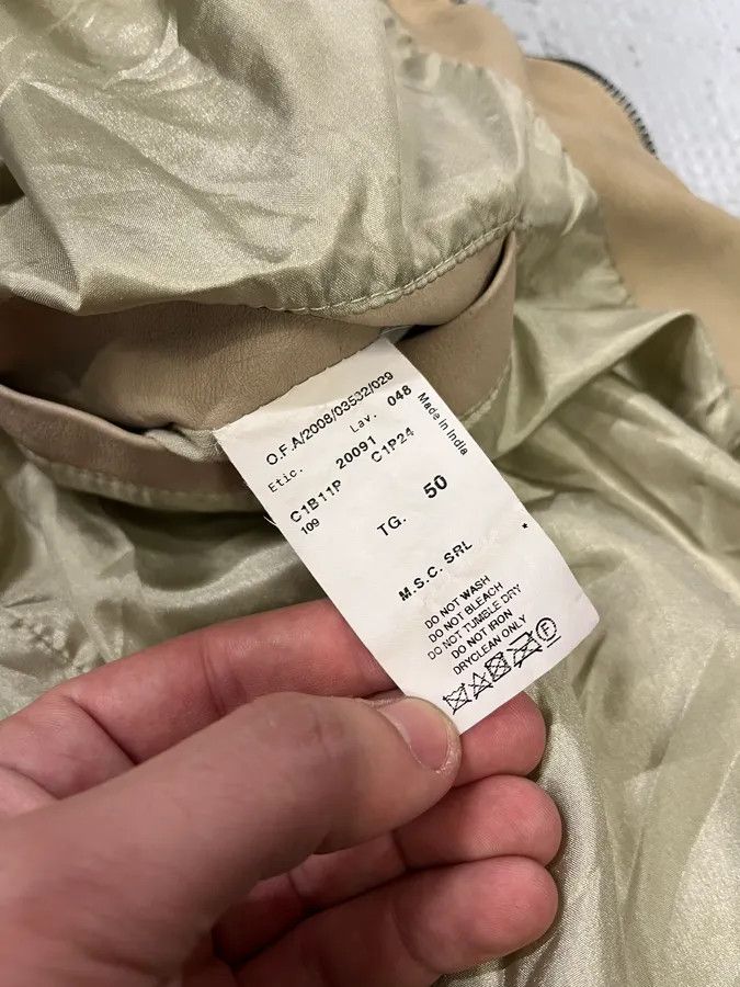 Emporio Armani SS2009 Emporio Armani Beige Lamb Leather Hooded Jacket Size US M / EU 48-50 / 2 - 11 Thumbnail