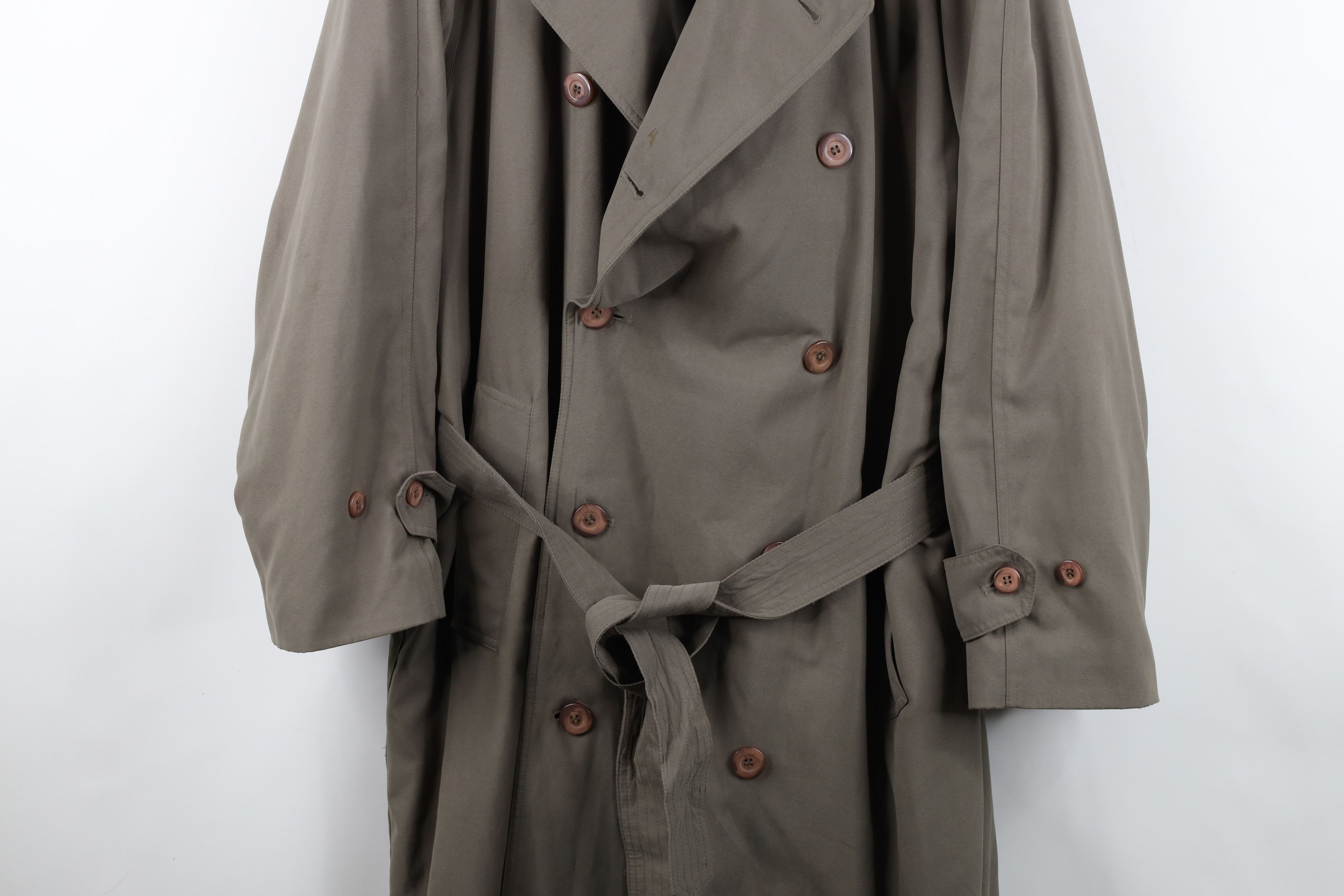 Ralph Lauren × Vintage Vintage 90s Chaps Ralph Lauren Belted Trench Coat Jacket Size US XXL / EU 58 / 5 - 3 Thumbnail