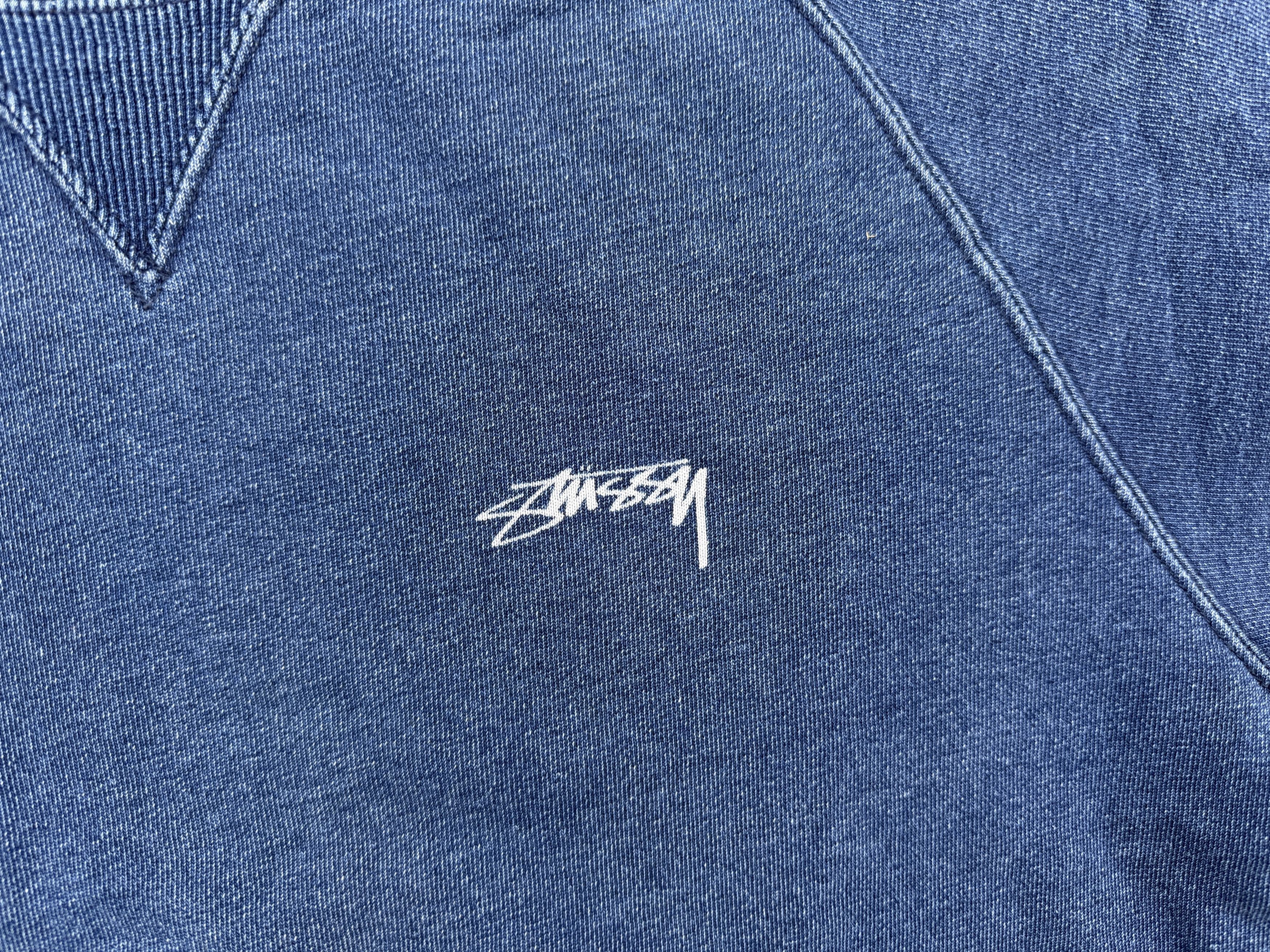 Stussy Indigo SS Crewneck Size US M / EU 48-50 / 2 - 8 Thumbnail