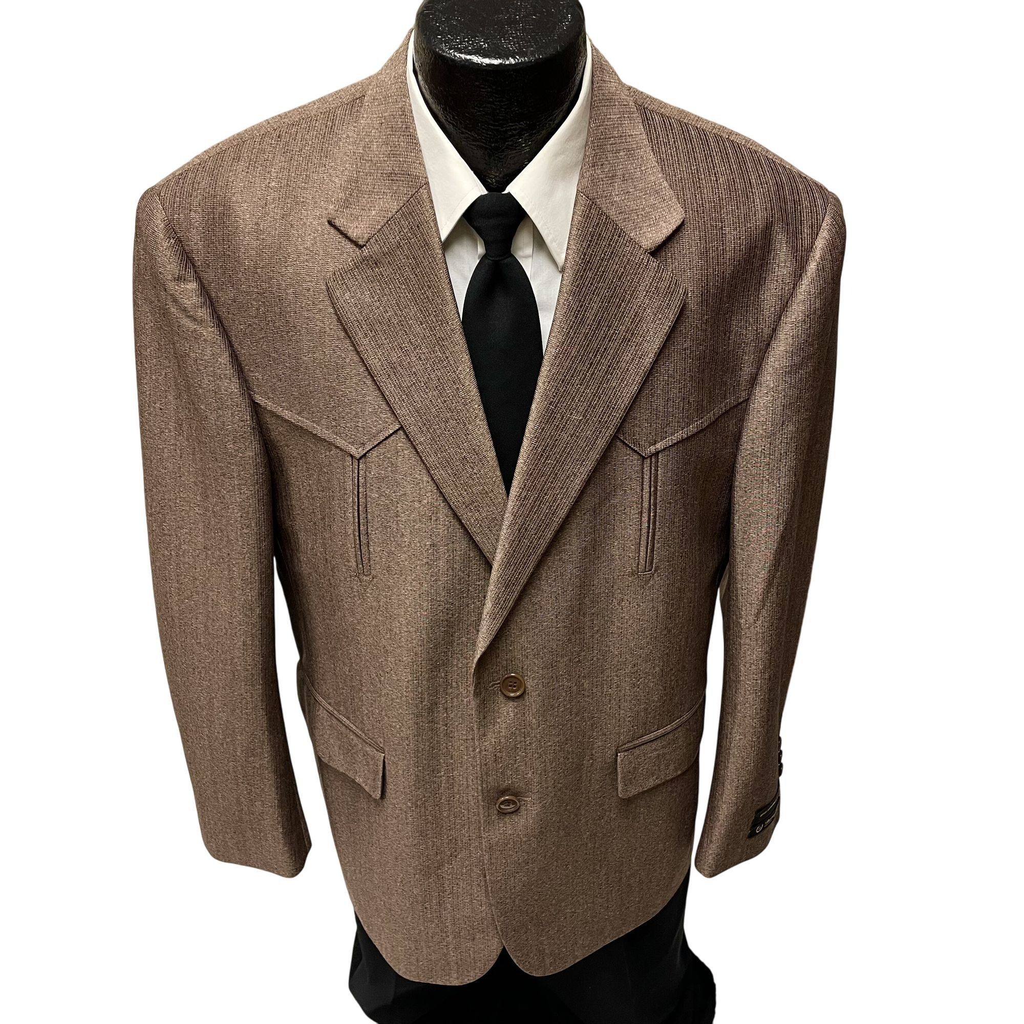 NOS New Vtg Daneli SHARKSKIN Western ROCKABILLY Sport Coat