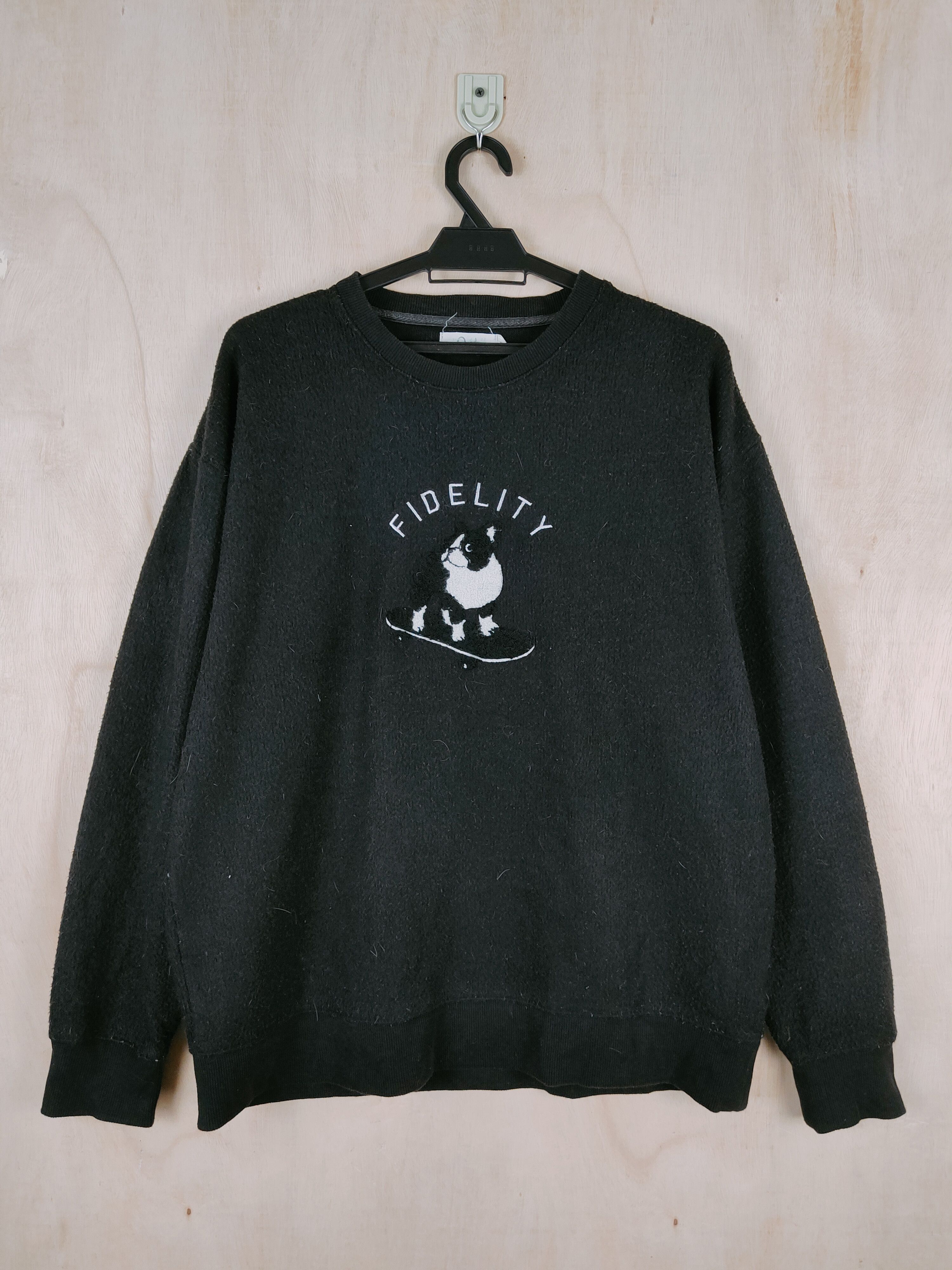 Japanese Brand Quash dog skateboard Black Sweatshirts #S2608 Size US L / EU 52-54 / 3 - 1 Thumbnail