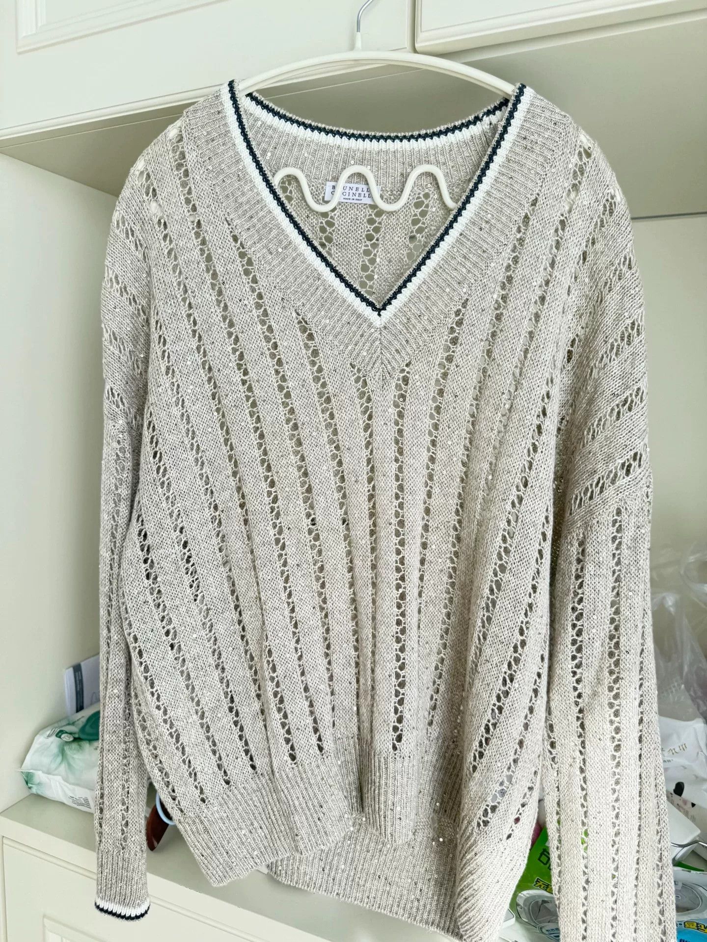 Brunello Cucinelli Brunello Cucinelli Linen Knit Top Size US XS / EU 42 / 0 - 1 Thumbnail
