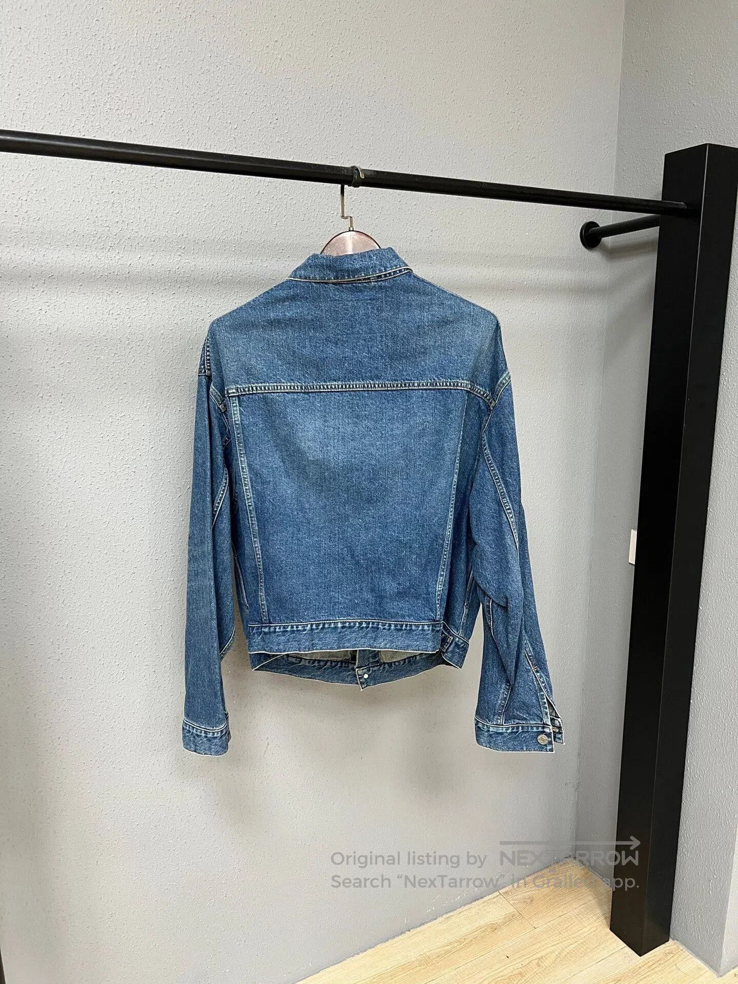 Balenciaga Balenciaga Asymmetrical Denim Jacket Size 38. Size M / US 6-8 / IT 42-44 - 2 Thumbnail