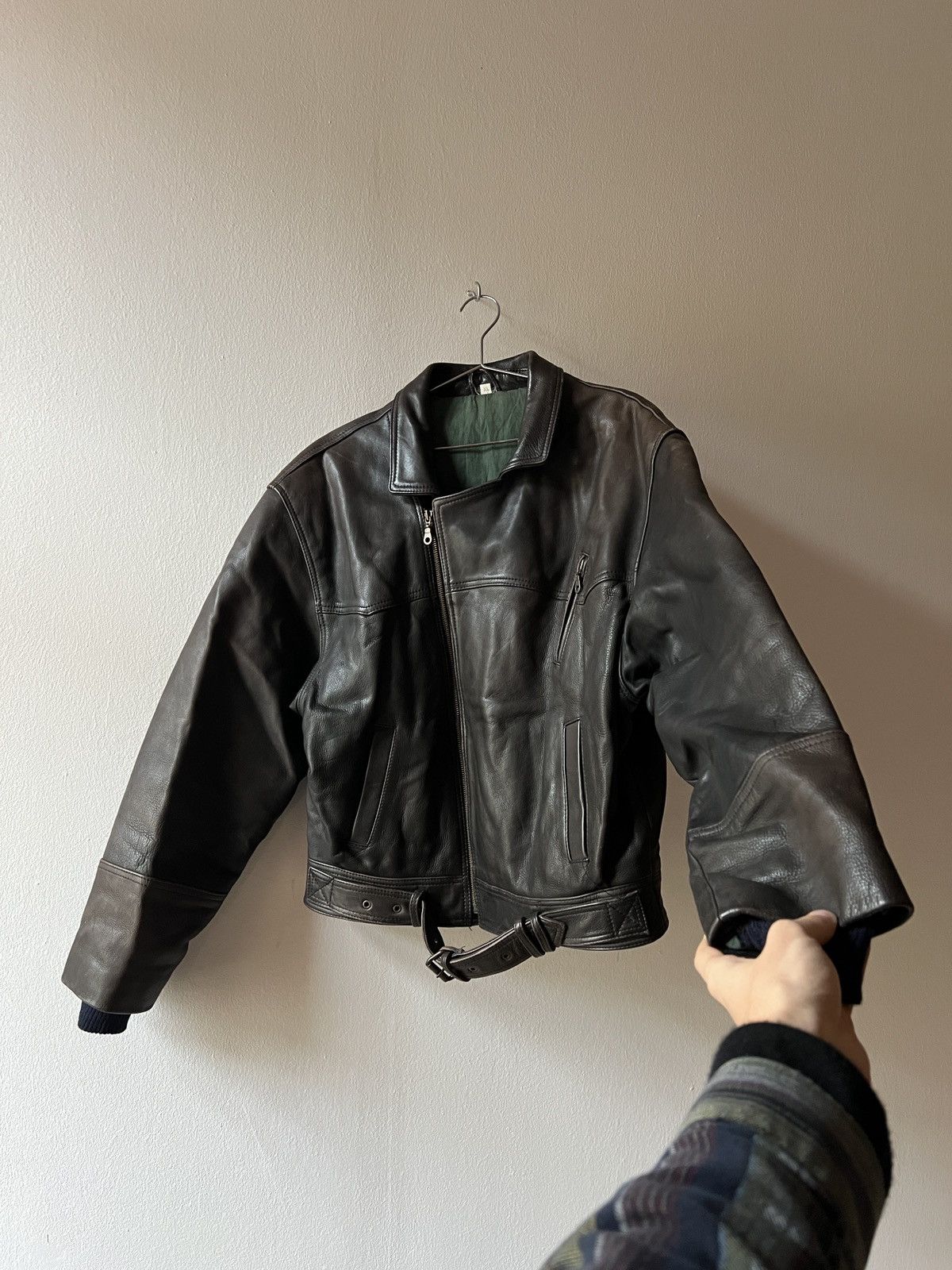 Vintage Vintage Leather Biker Jacket Size US XL / EU 56 / 4 - 12 Thumbnail