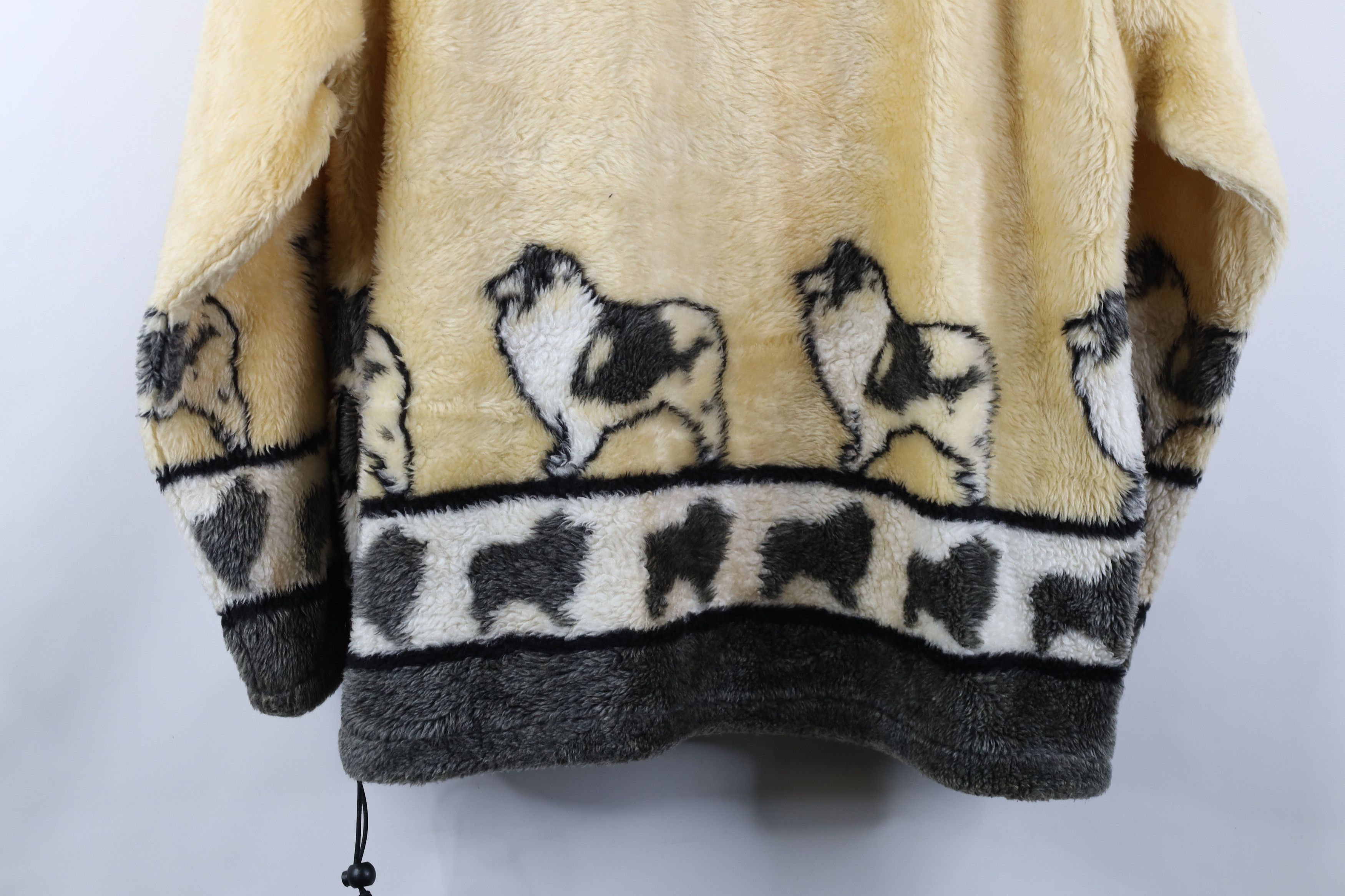 Vintage Vintage 90s Y2K Streetwear Dog All Over Print Fleece Jacket Size XXL / US 16-18 / IT 52-54 - 15 Thumbnail