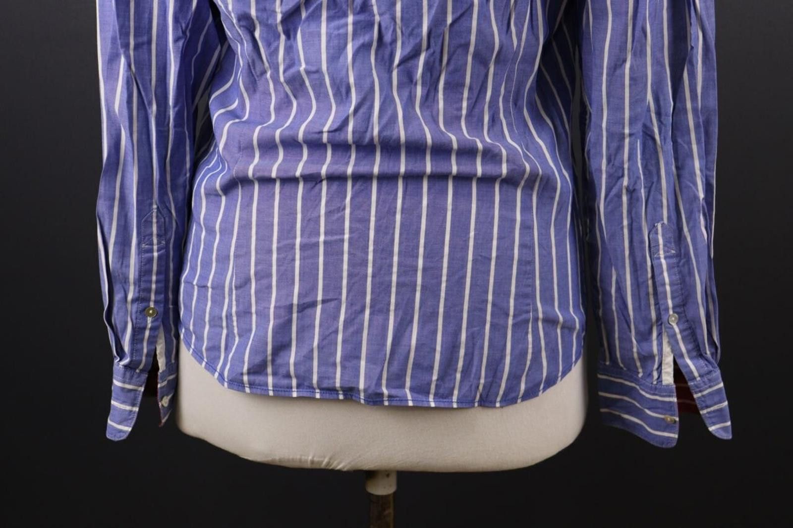 La Martina La Martina Blue Stripe Long Sleeve Blouse Shirt Size 4 Size S / US 4 / IT 40 - 8 Thumbnail