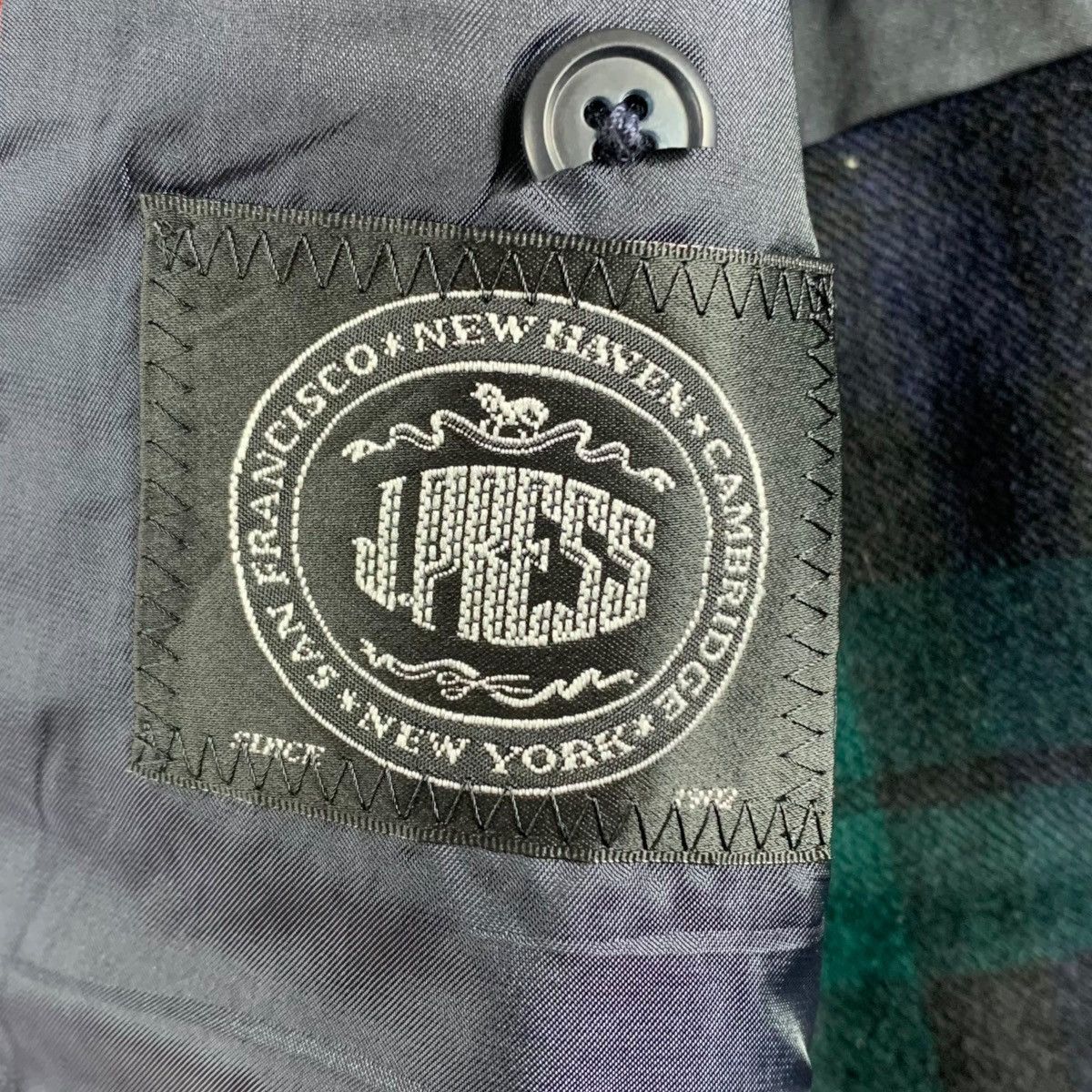 J. Press × Vintage Vintage 90s J. PRESS New York Check Blazer Coat Jacket Size US M / EU 48-50 / 2 - 7 Thumbnail