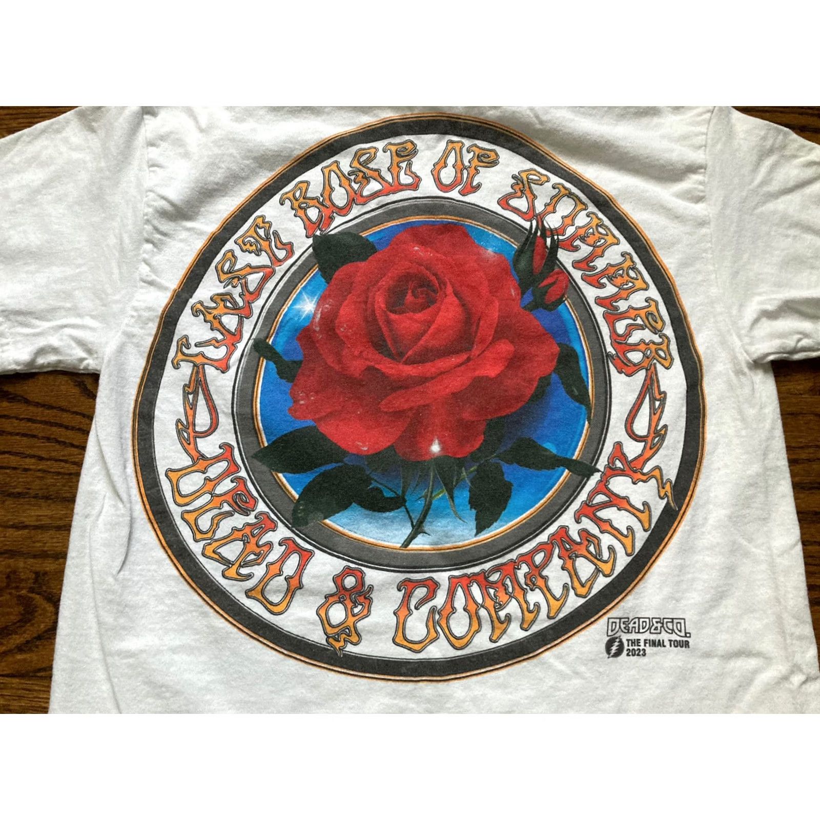 Gildan Grateful Dead & Company Shirt Final Tour 2023 Last Rose Summer Skull White Adult Small Mens Size US S / EU 44-46 / 1 - 2 Thumbnail
