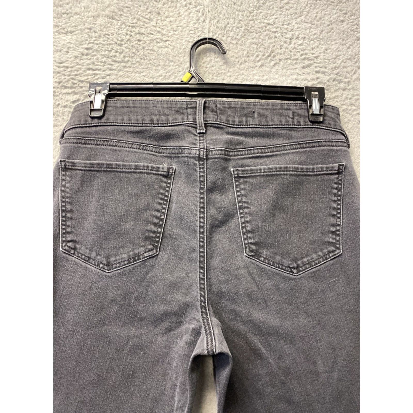 NYDJ VINTAGE? No. NYDJ Jeans Womens 12 Mid Wash Black Marilyn Straight Lift Tuck Stretch /162-1 Size 34" / US 12 / IT 48 - 7 Thumbnail