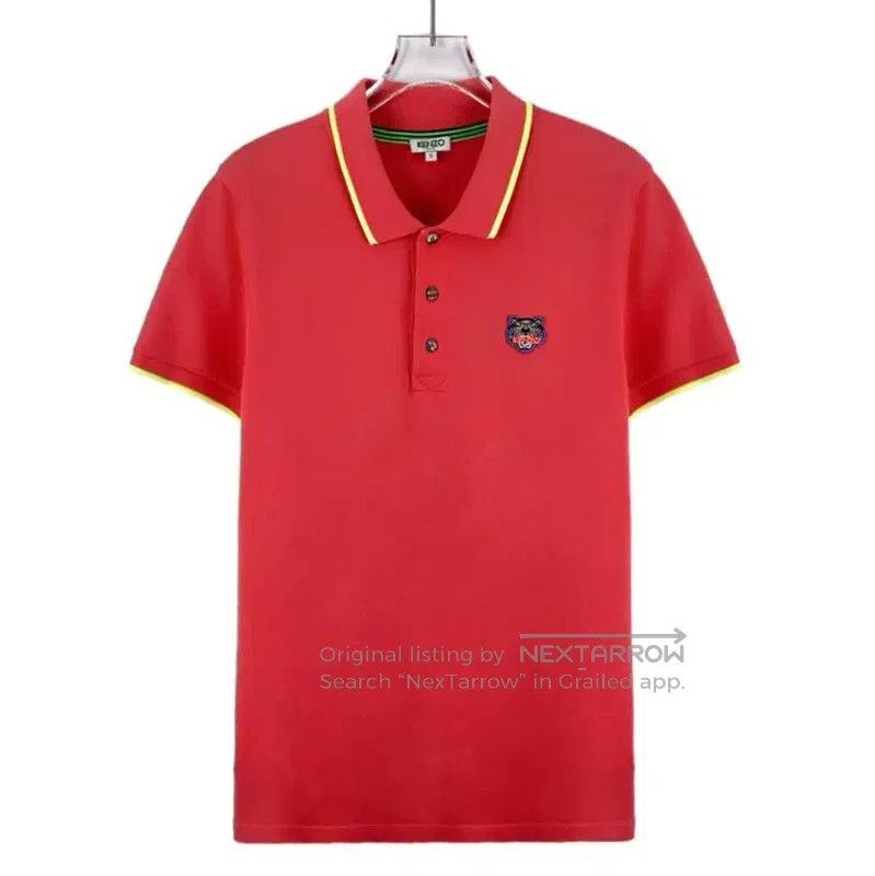 Kenzo KENZO Red Cotton Polo Shirt for Men . Size US S / EU 44-46 / 1 - 1 Thumbnail