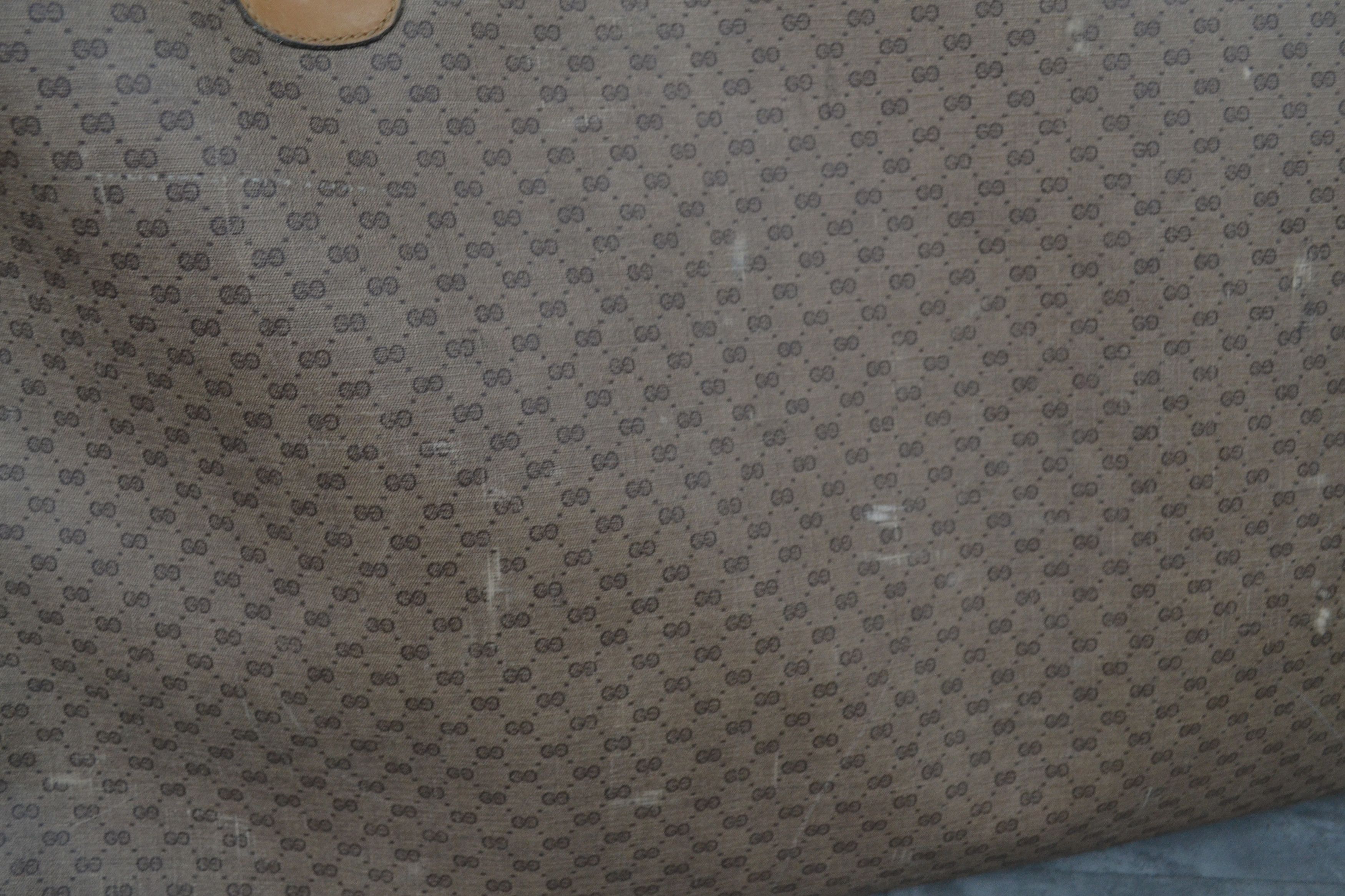 Gucci GUCCI Luggage Bag Monogram GG Logo Suitcase Brown Leather Size ONE SIZE - 18 Thumbnail