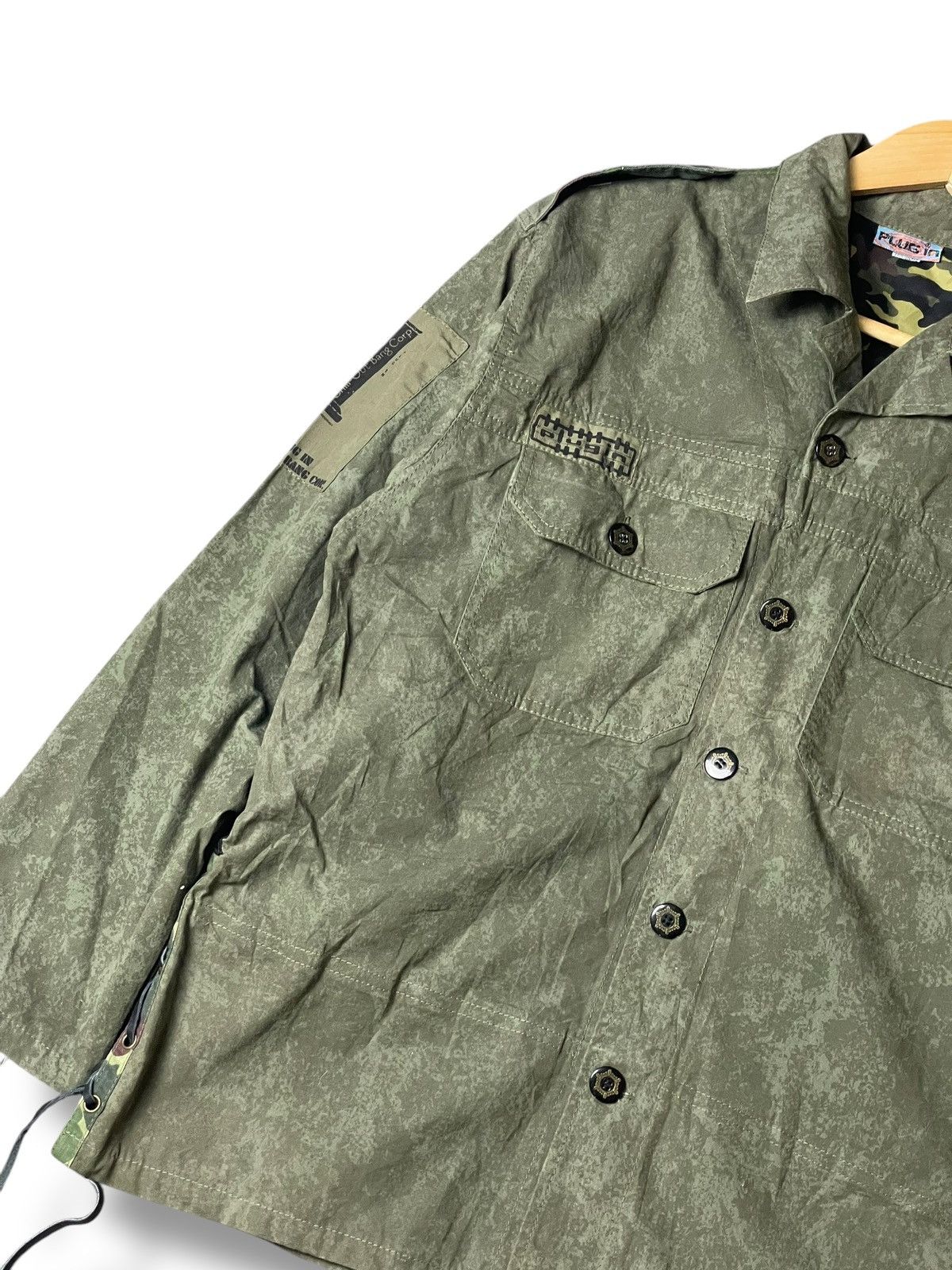 Japanese Brand × Vintage Vintage PLUG IN Army Military Jacket (105) Size US M / EU 48-50 / 2 - 2 Thumbnail