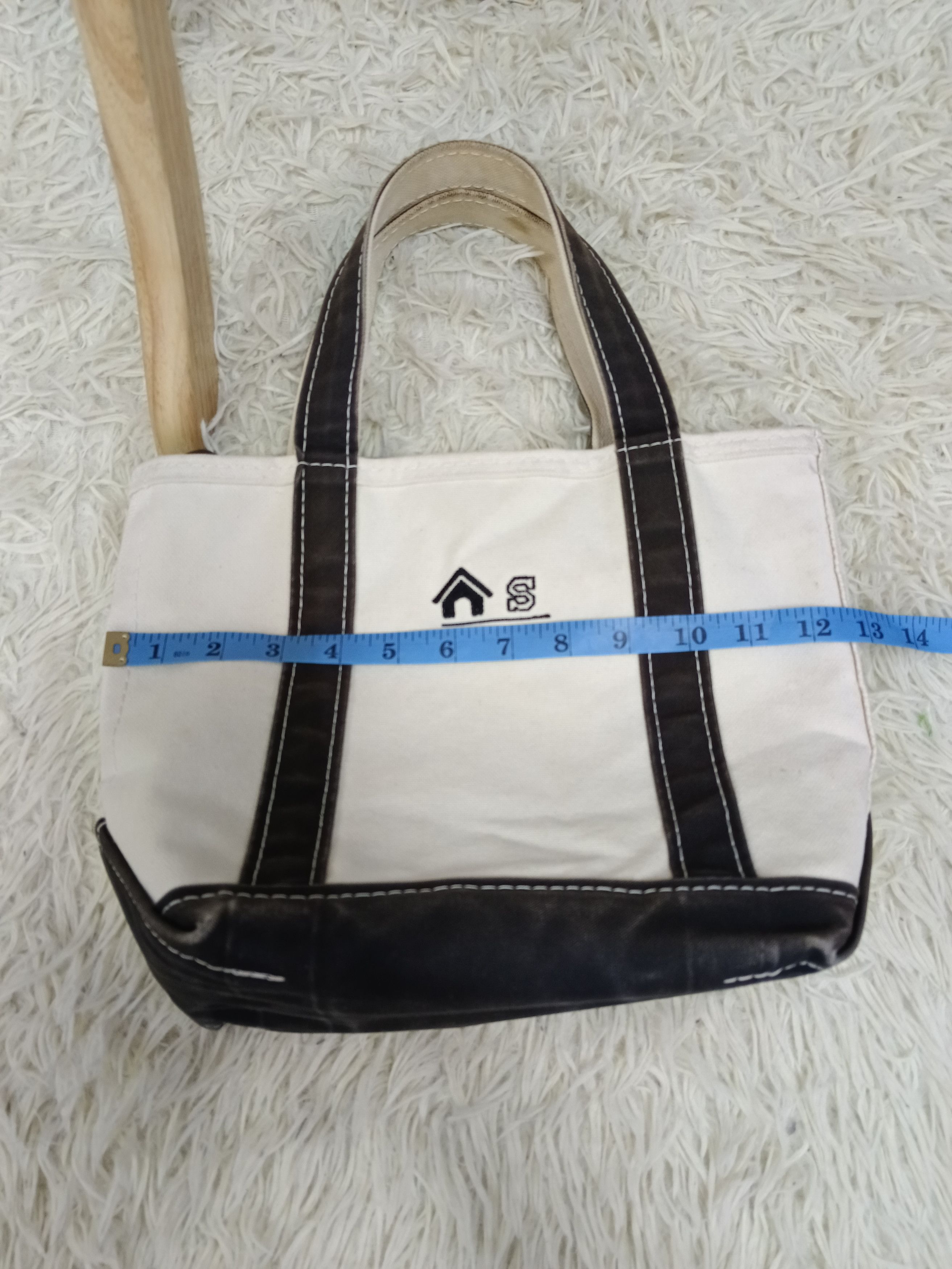 L.L. Bean DISTRESSED VINTGE L.L BEAN HARD CANVAS TOTE BAG Size ONE SIZE - 12 Thumbnail