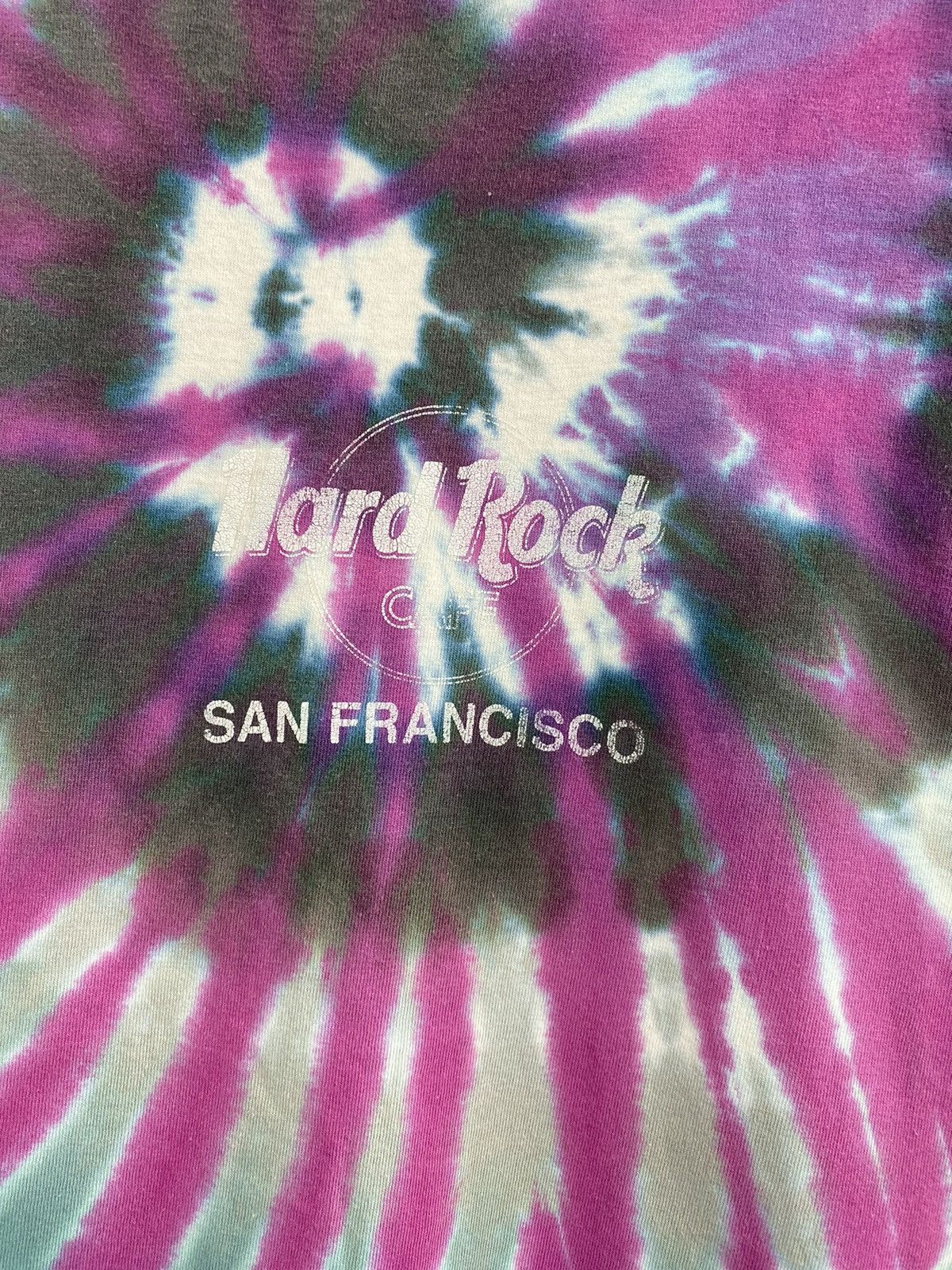 Hard Rock Cafe 🇺🇸 Vintage 90s Hard Rock Cafe San Francisco Tie Dye T-Shirt Size US L / EU 52-54 / 3 - 4 Thumbnail