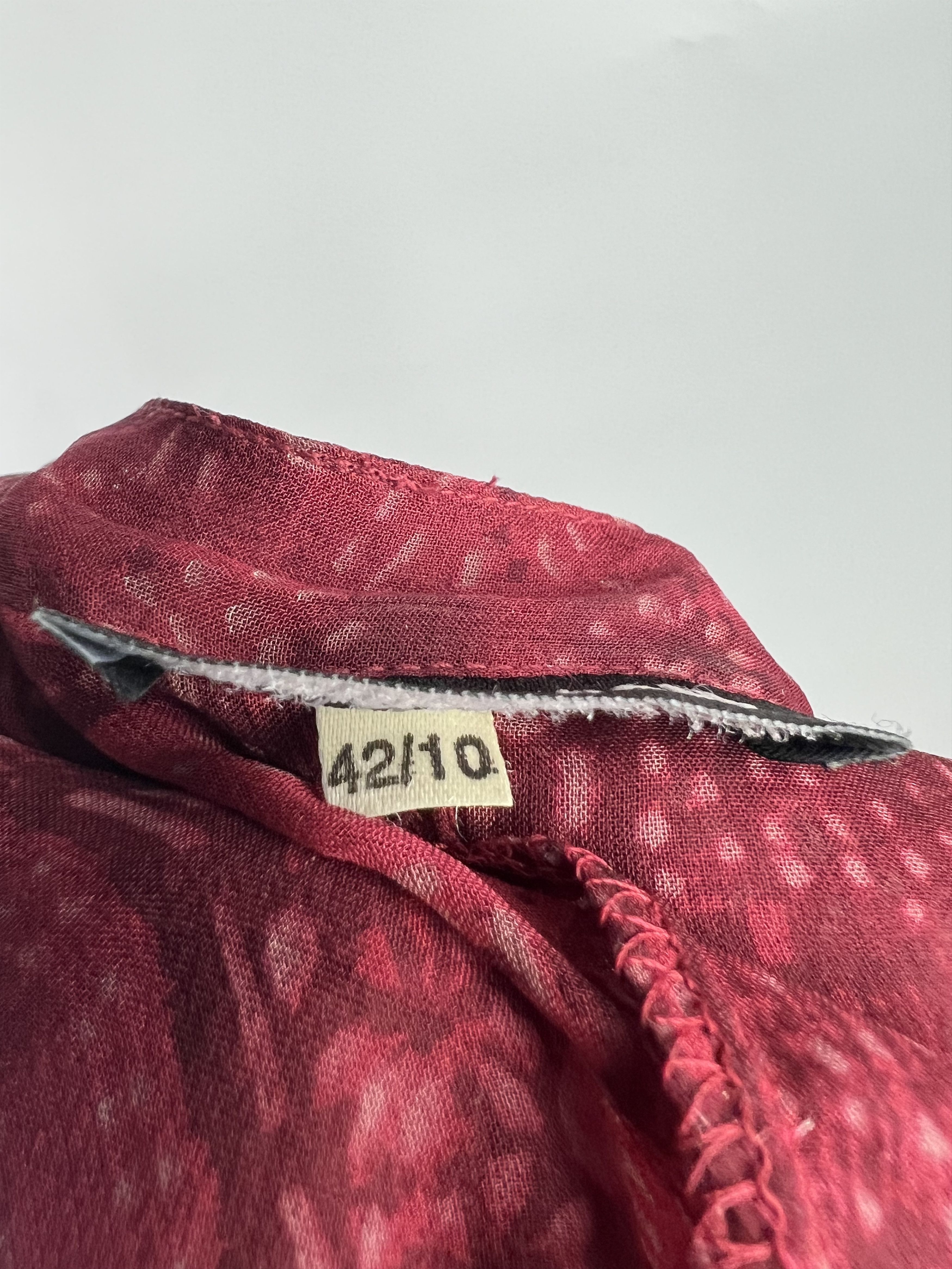 Cacharel × SikSilk Cacharel Button Up Silk Blouse Red Size 42/10 Size M / US 6-8 / IT 42-44 - 8 Thumbnail