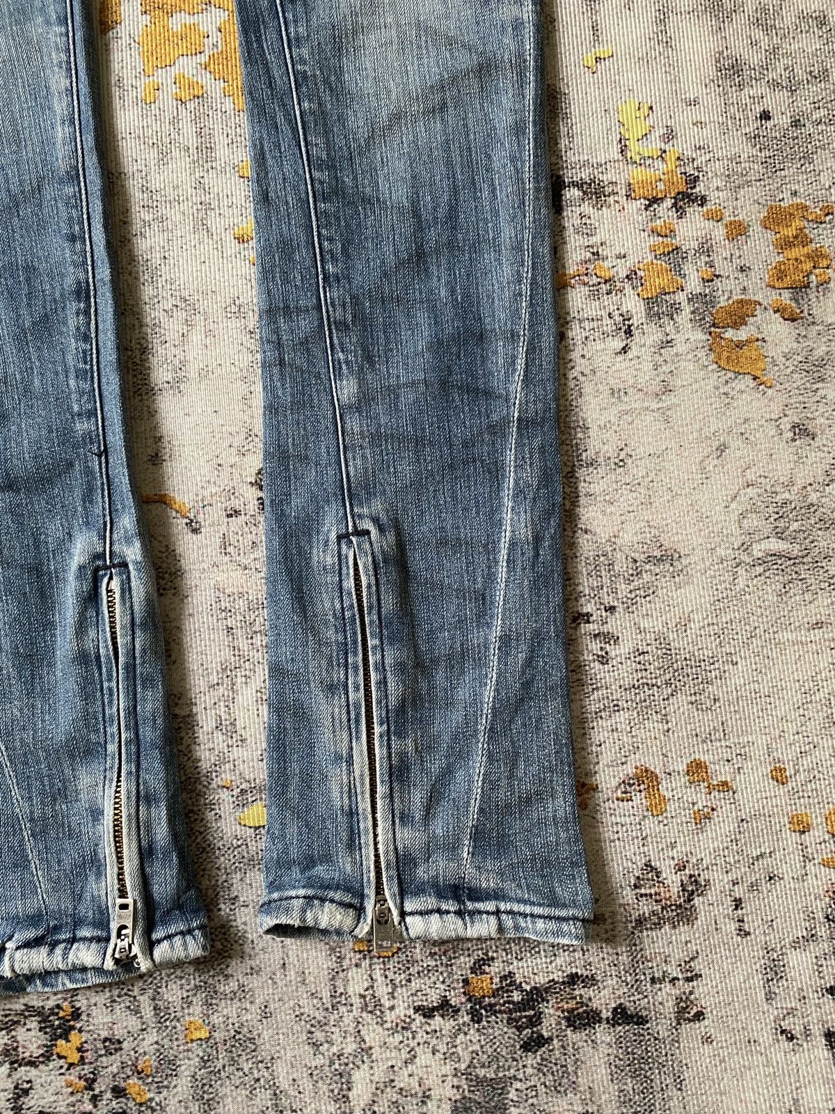 Japanese Brand Johnny Wolf Faded Blue Distressed Rick Owens Style Jeans Size US 30 / EU 46 - 9 Thumbnail