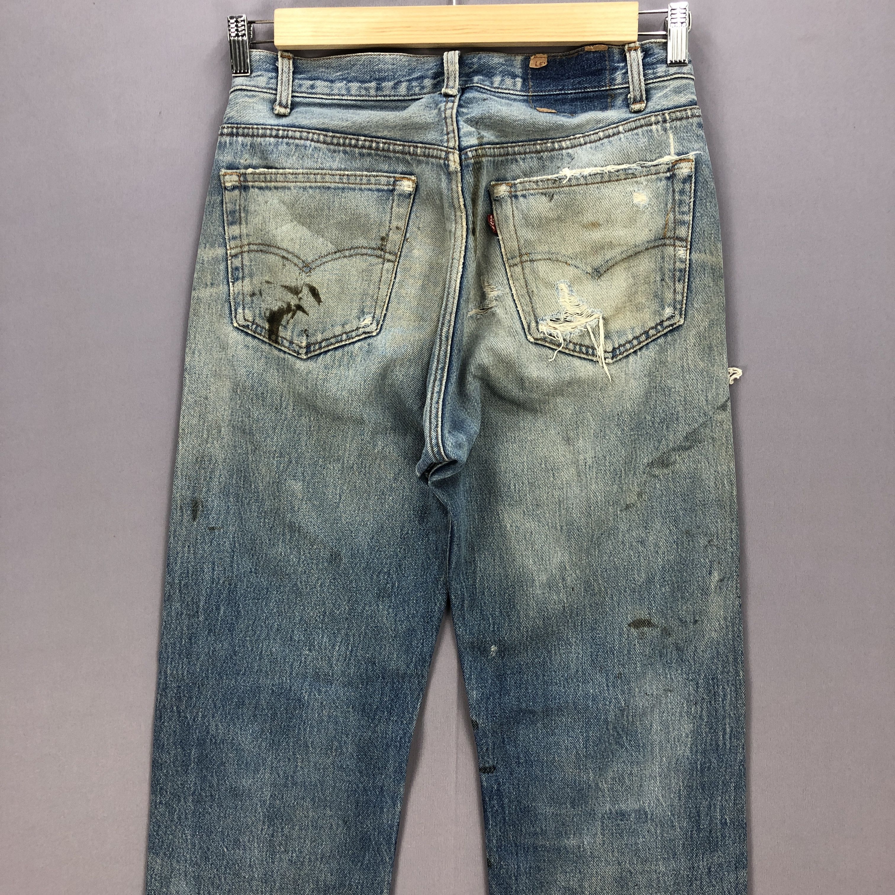 Levi's Vintage 80's Levis 501 Distressed Jeans Levi's Faded Denim Size US 32 / EU 48 - 4 Thumbnail