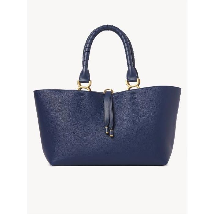 Chloe o1loc1c10425 Size: OS / Marcie Tote Small Bag in Night Blue Size ONE SIZE - 1 Thumbnail