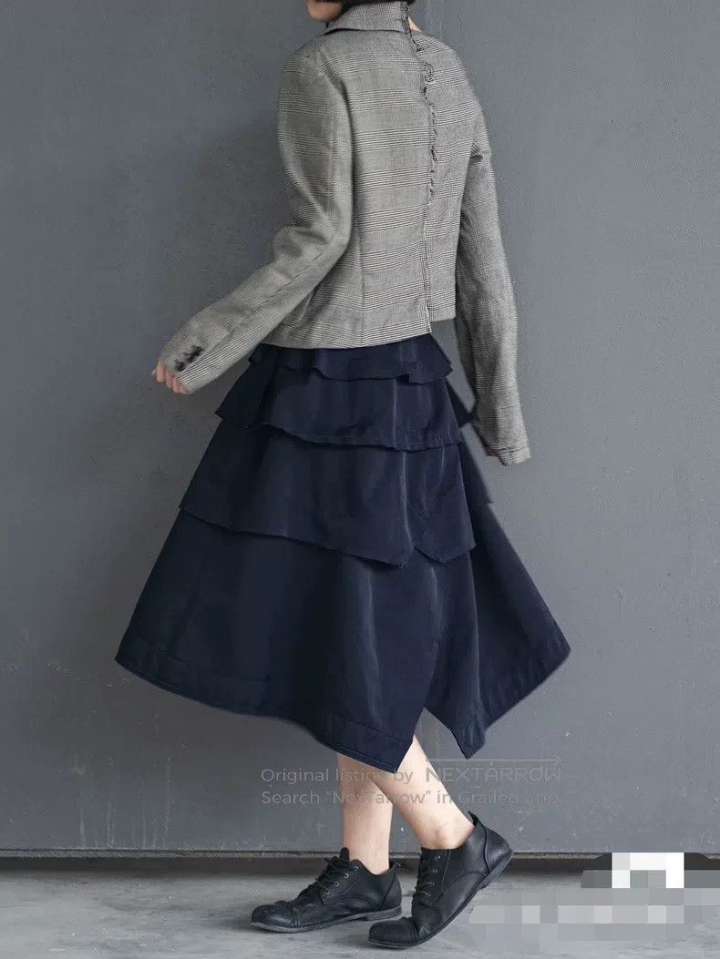 Comme des Garcons Comme Des Garcons Wool Houndstooth Asymmetrical Design Jac Size S / US 4 / IT 40 - 9 Thumbnail