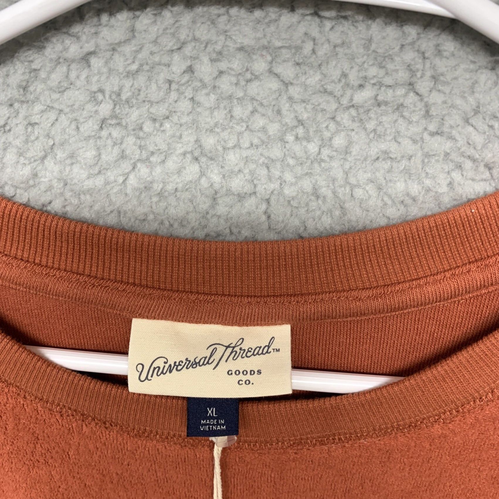 Vintage Universal Thread Sweatshirt Womens Fleece Pullover Size XL Orange New Size XL / US 12-14 / IT 48-50 - 7 Thumbnail