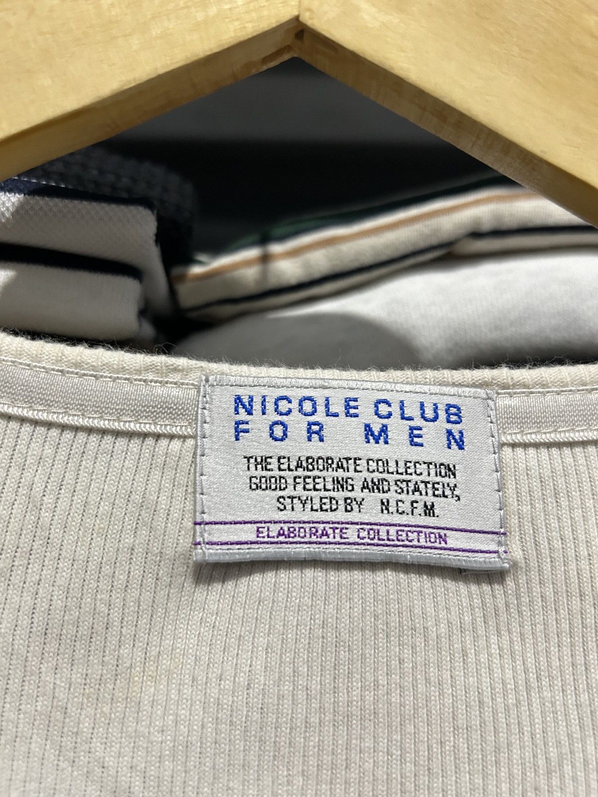 Japanese Brand Nicole Club For Men by N.C.F.M. Longsleeve Size US S / EU 44-46 / 1 - 3 Thumbnail