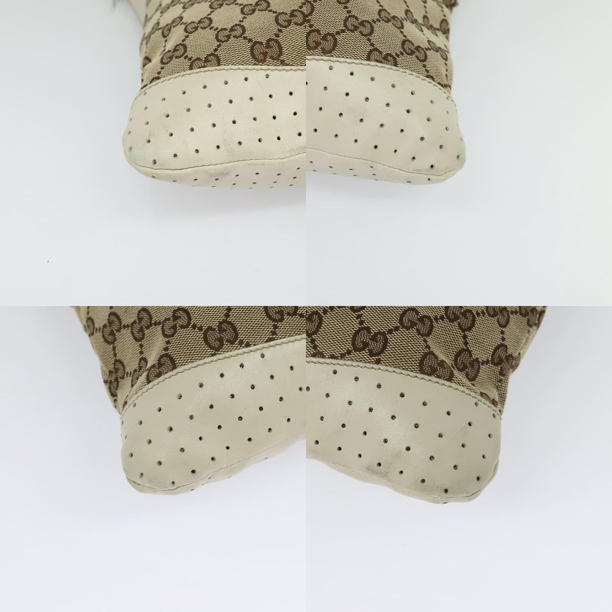 Gucci GUCCI GG Canvas Shoulder Bag Beige Silver Size ONE SIZE - 10 Thumbnail