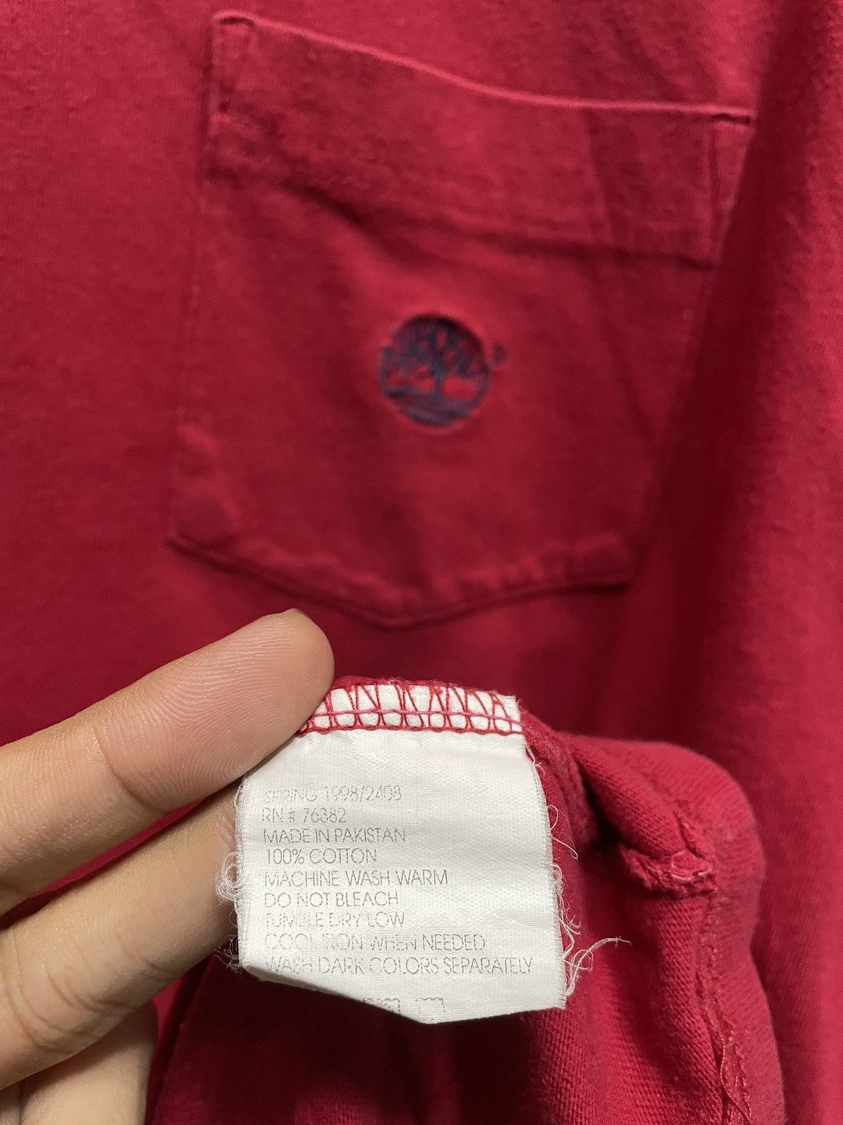 Timberland × Vintage Vintage Y2K Timberland Pocket Tee Size US XL / EU 56 / 4 - 4 Thumbnail