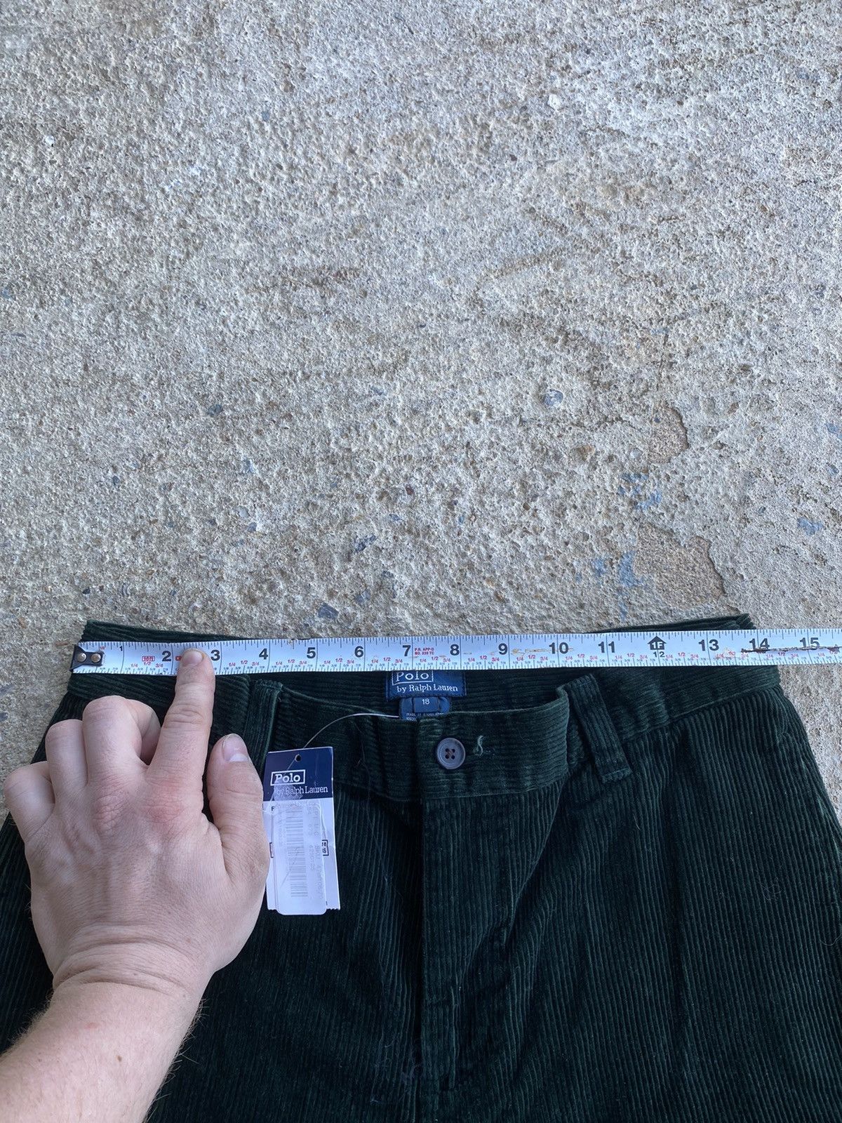 Polo Ralph Lauren × Vintage Vintage Y2K Polo Ralph Lauren NWT Green Corduroy Pants Size US 28 / EU 44 - 7 Thumbnail