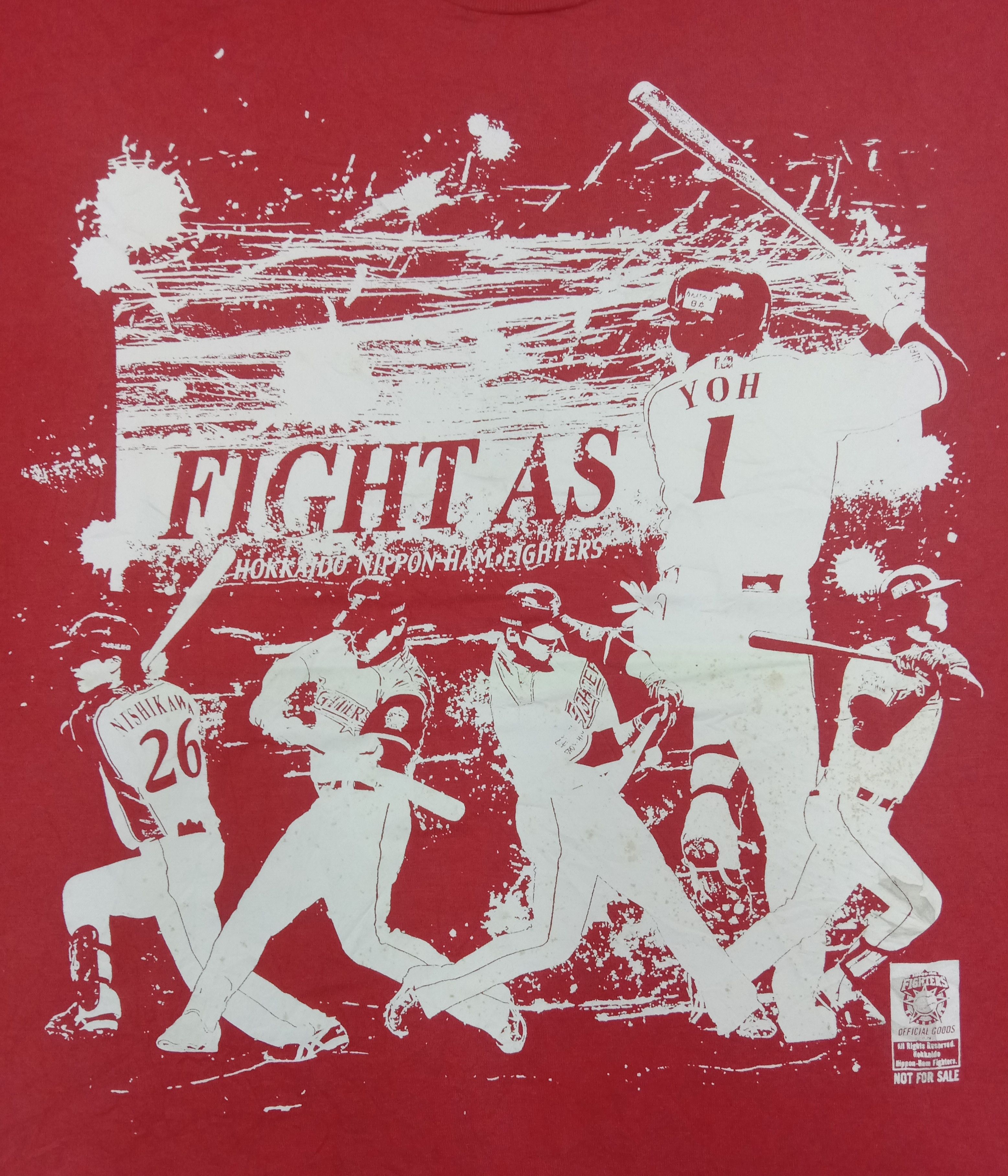 Japanese Brand Vintage Hokkaido Nippon-Ham Fighters Fans Tee Size US L / EU 52-54 / 3 - 2 Thumbnail