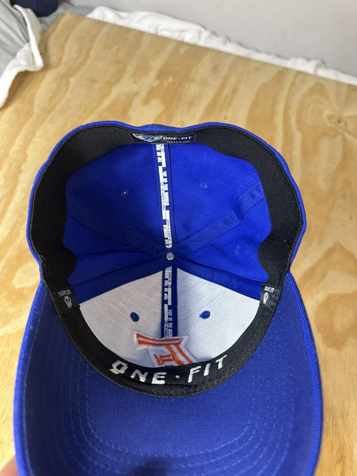 NCAA Florida Gators One-Fit Stretch Cap NCAA– Blue Orange F Logo Size ONE SIZE - 3 Thumbnail