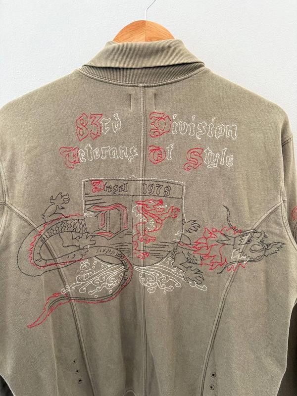 Diesel VTG CROPPED WASHED DIESEL HOODIE AVANT GARDE Y2K Size US M / EU 48-50 / 2 - 7 Thumbnail