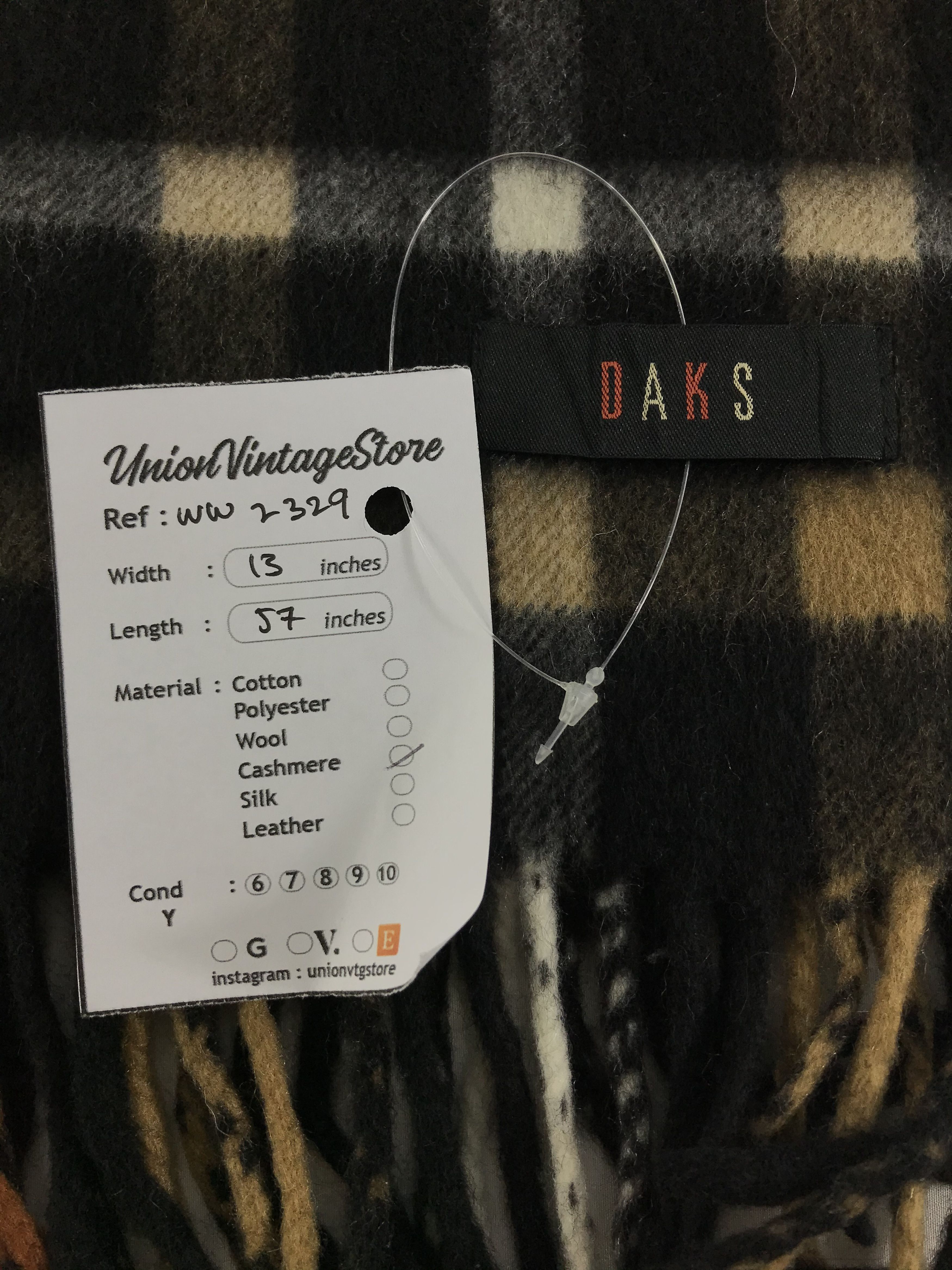 DAKS Daks London Scarf / Muffler / Neckwear - WW2329 Size ONE SIZE - 4 Thumbnail