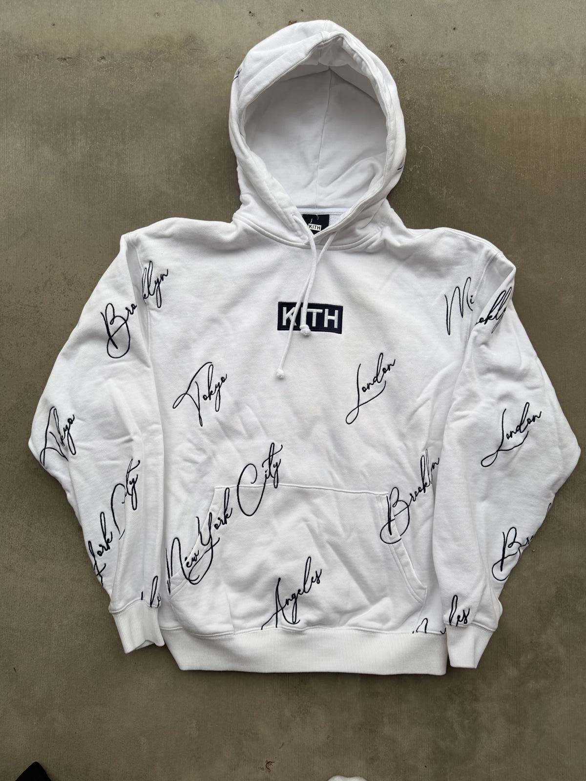 Kith Kith City Script Hoodie White Size Medium FW21 Box Logo Size US M / EU 48-50 / 2 - 1 Thumbnail