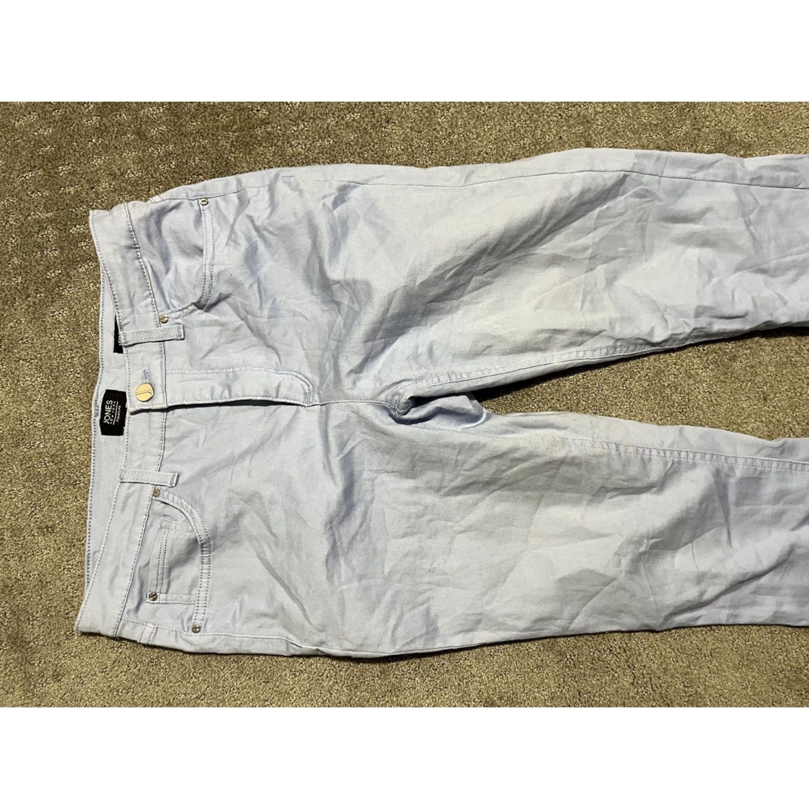 Jones New York JONES NEW YORK Lexington Capri Jeans - Jeans - Women - Size 8 - Light Blue - 33" Waist - Vintage? (No) - 2010s? - Womens Size 30" / US 8 / IT 44 - 4 Thumbnail