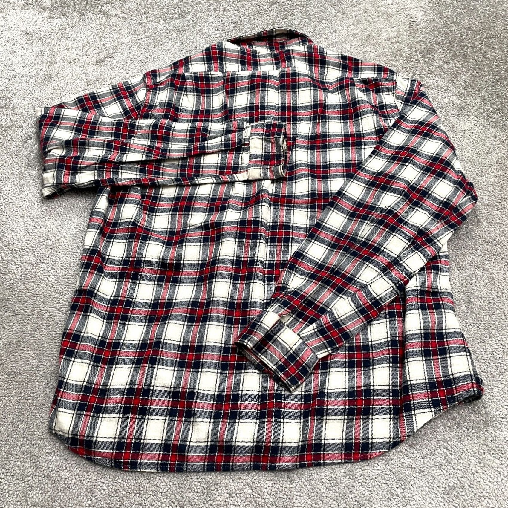 J.Crew J. Crew Flannel Slim Fit Shirt Mens XL Multicolor Plaid Button Down Long Sleeve Size US XL / EU 56 / 4 - 2 Thumbnail